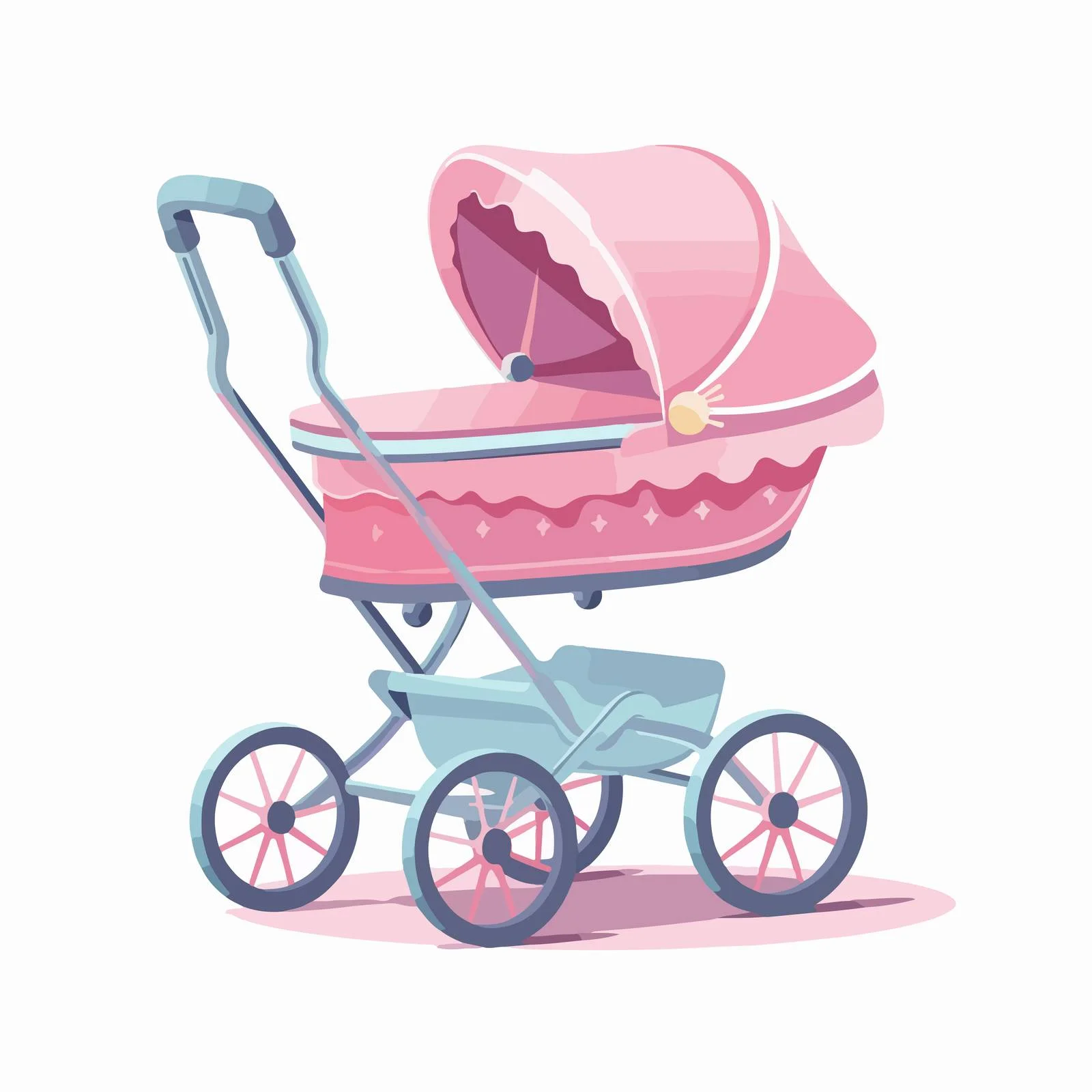 Adorable Toy Buggy Vector Illustration — free download from Dotvec