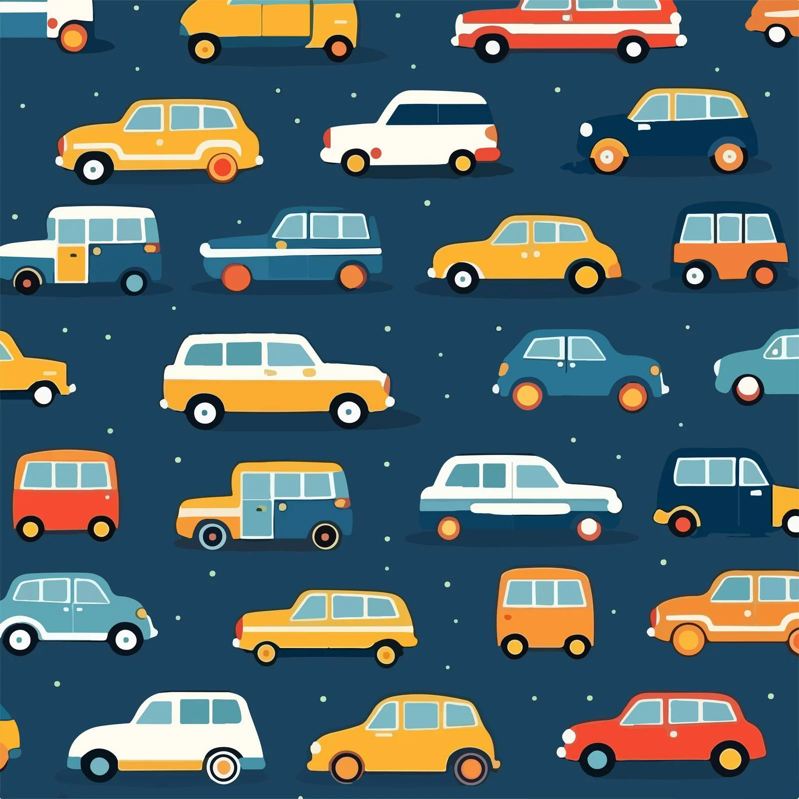 Repetitive Toy Cars Pattern Design — free download from Dotvec