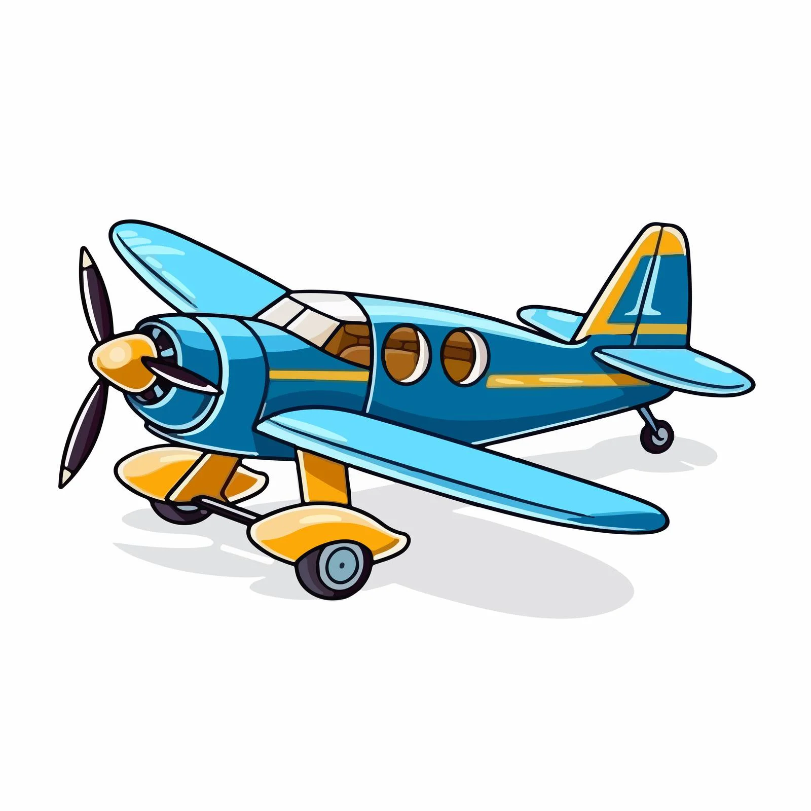 Vintage Toy Aircraft on White Background — free download from Dotvec