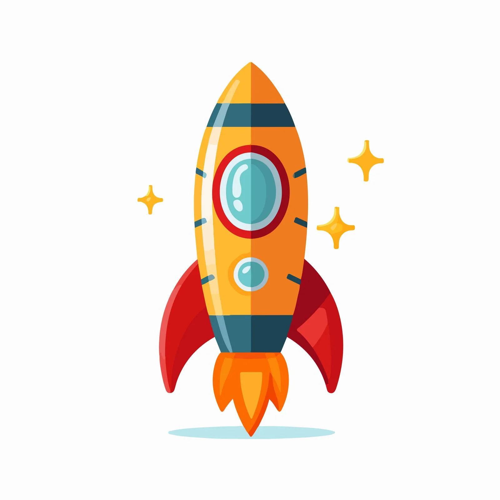 Vibrant Toy Rocket Vector Graphic Design — free download from Dotvec