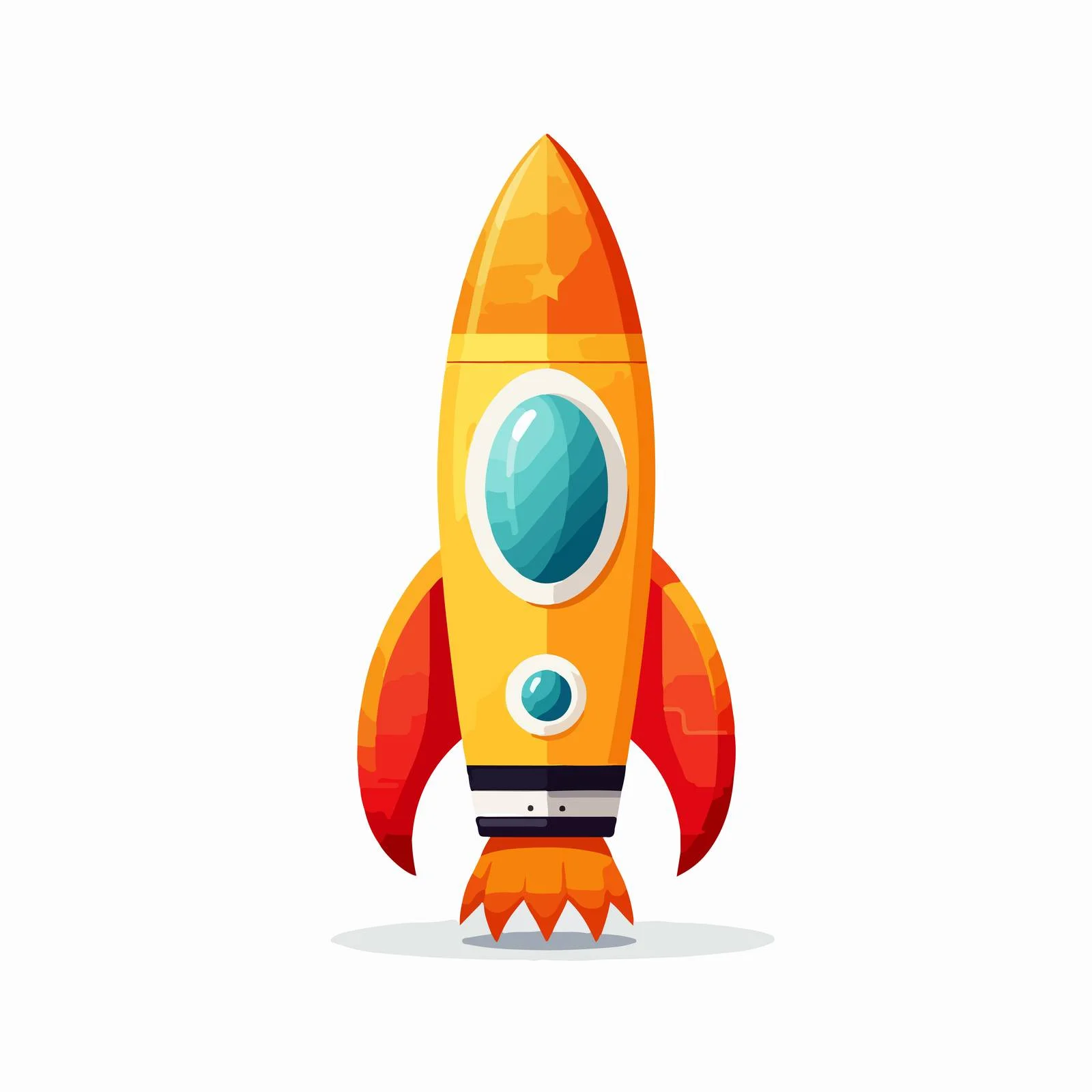 Child's Toy Rocket Vector Illustration — free download from Dotvec
