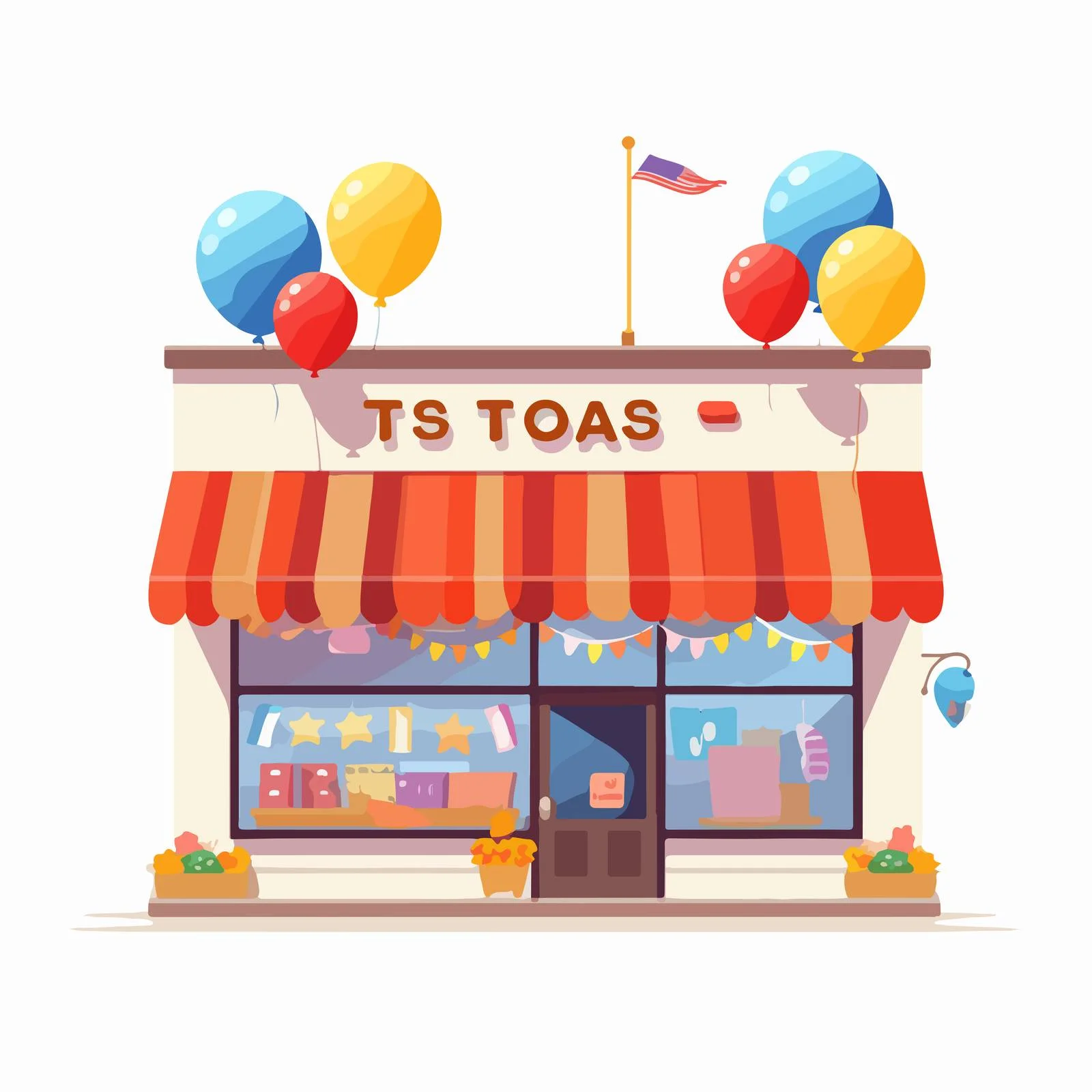 Vibrant Toy Store Vector Illustration — free download from Dotvec