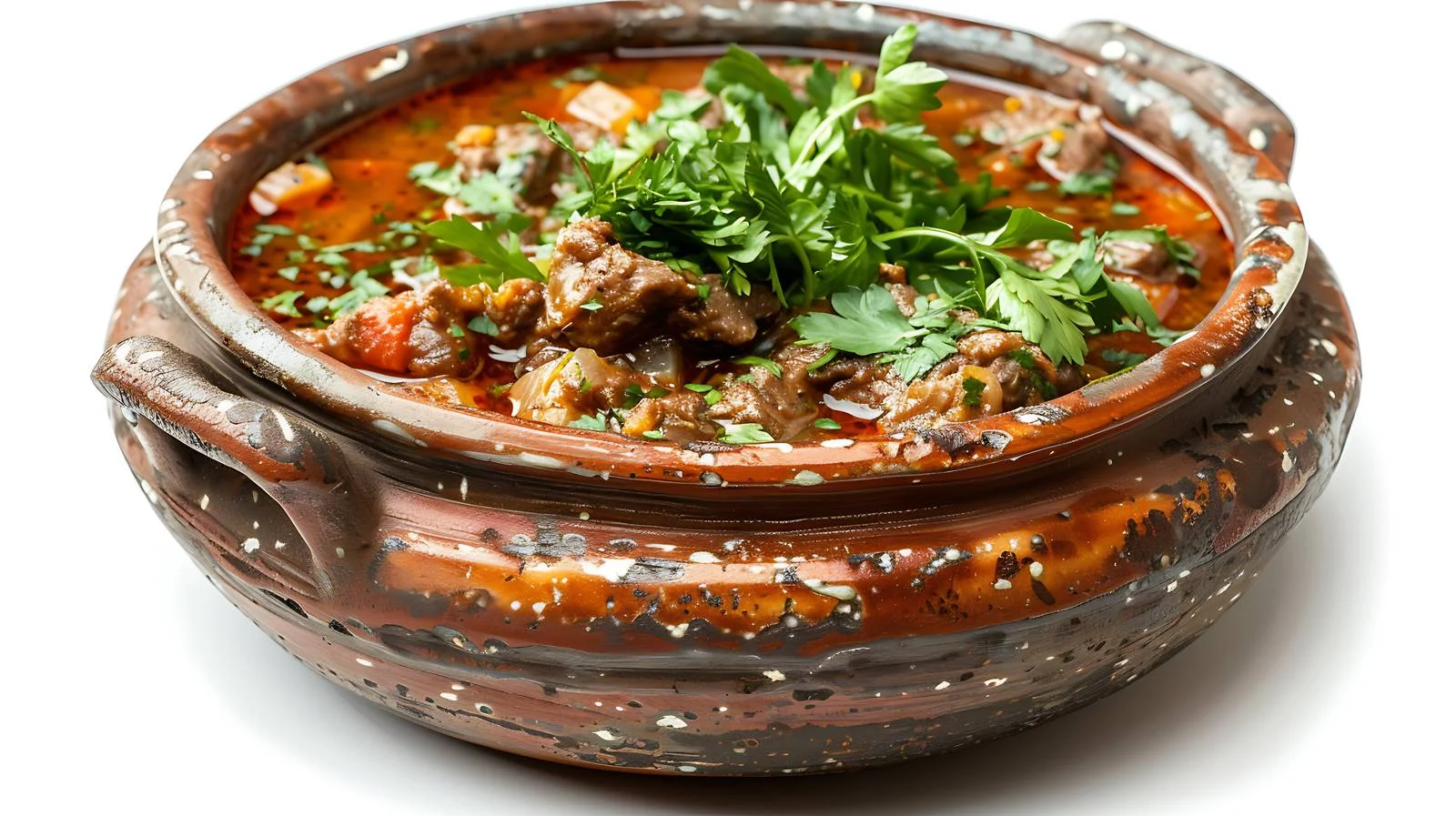 Authentic Hungarian Letcho Dish on White — free download from Dotvec