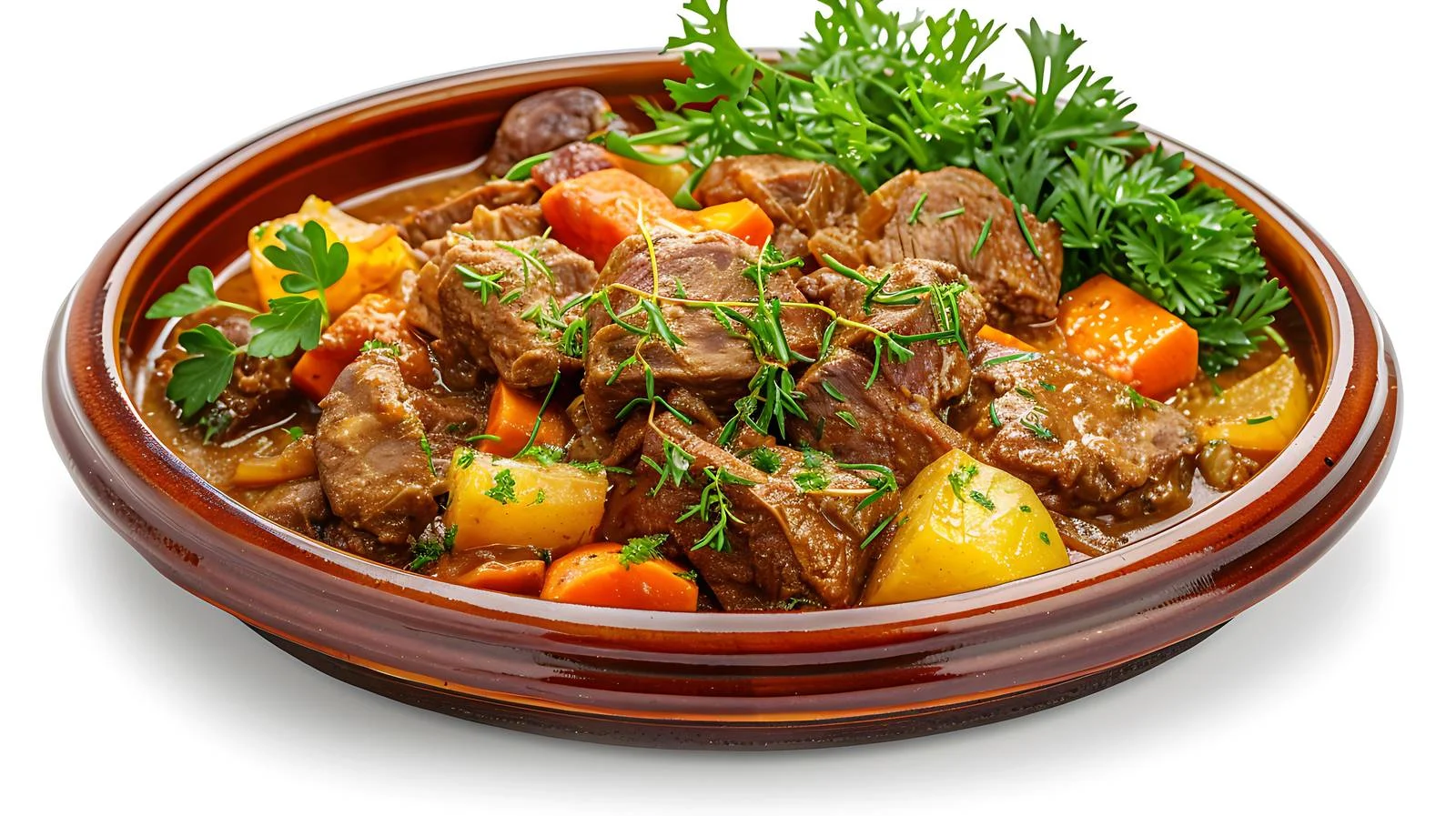 Authentic Hungarian Letcho on White Background — free download from Dotvec