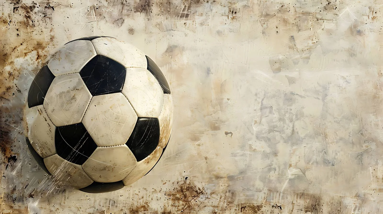 Classic Soccer Ball on Textured Background — free download from Dotvec