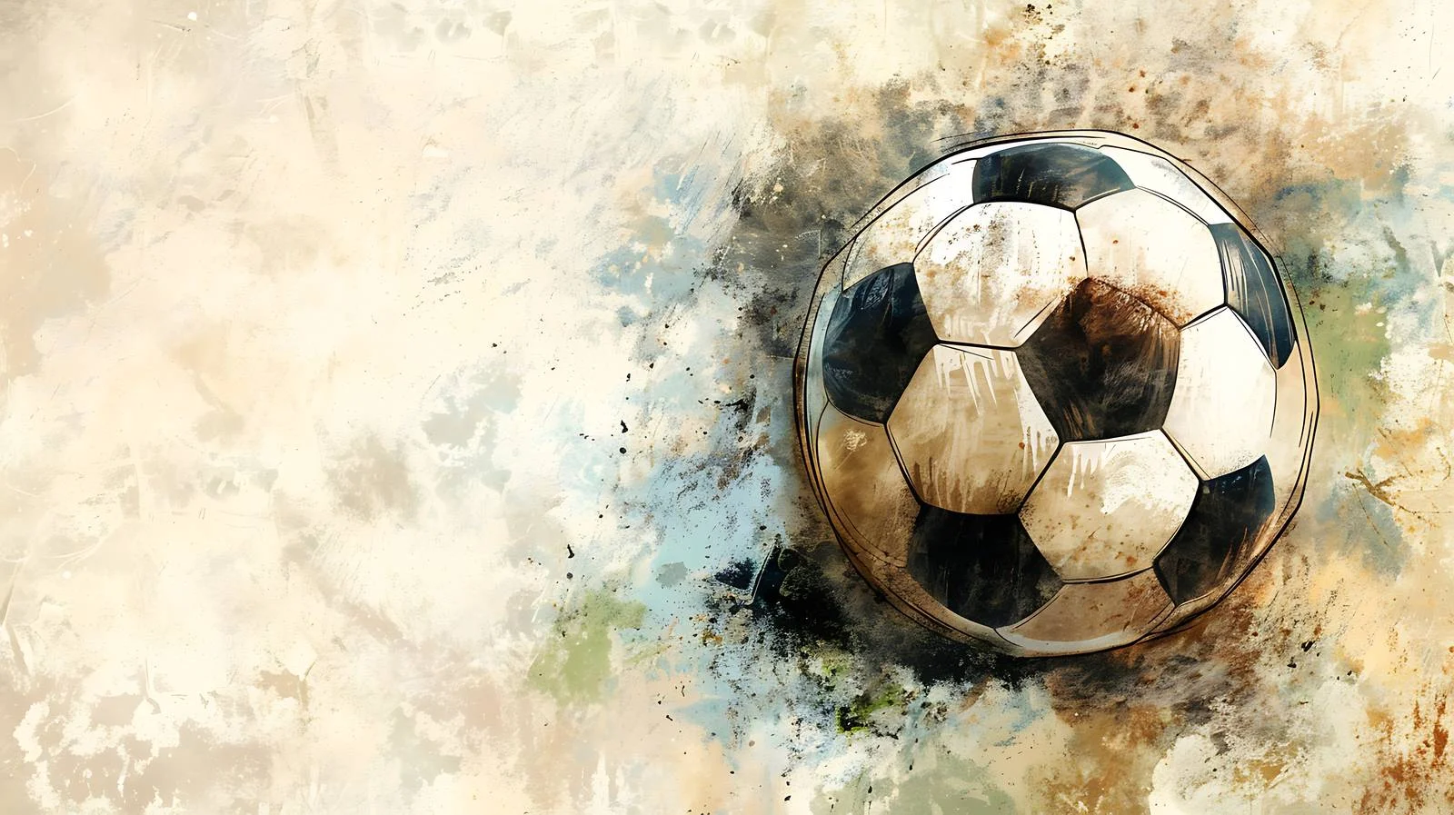 Classic Soccer Ball on Textured Background — free download from Dotvec