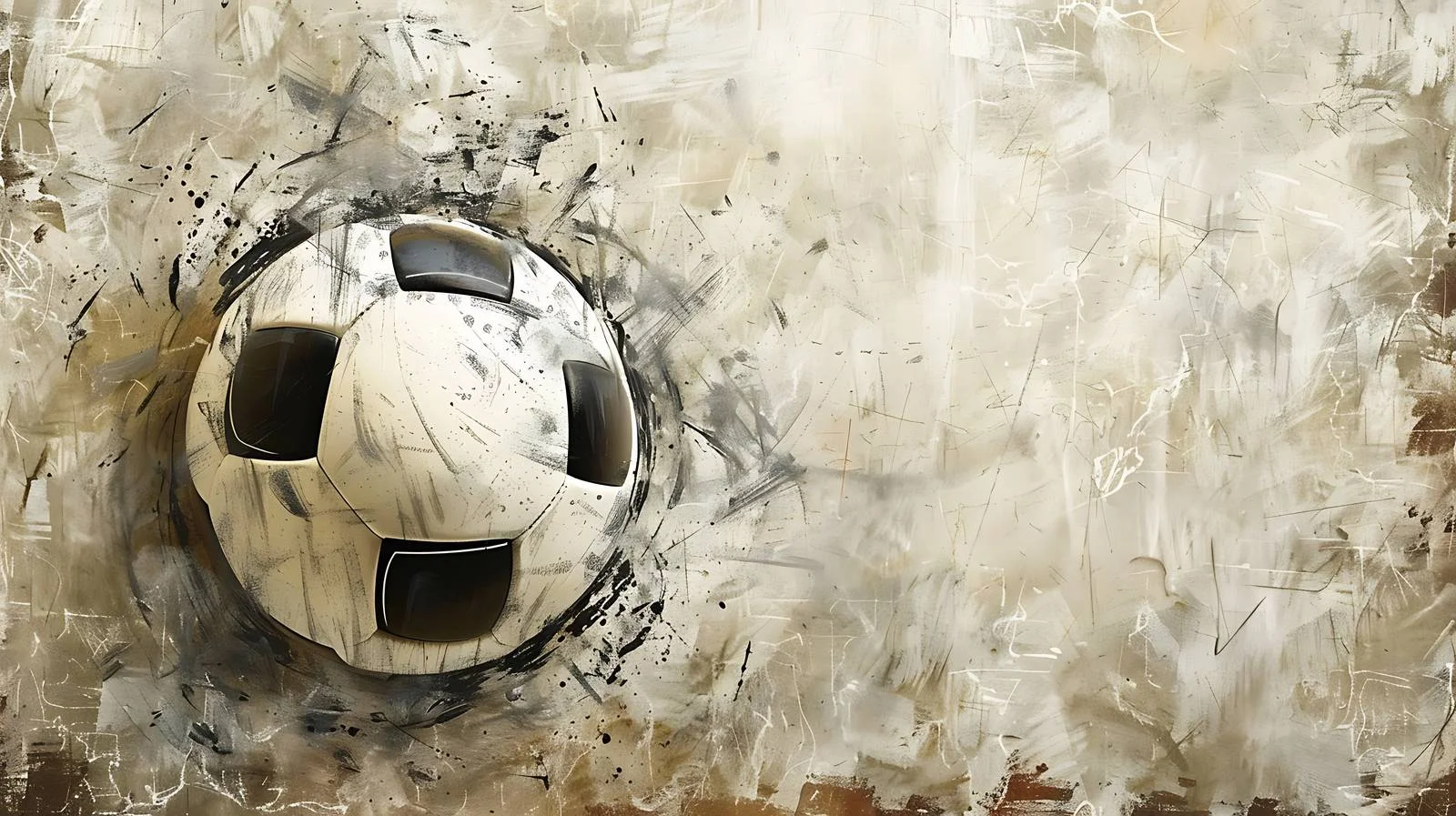 Vintage soccer ball on textured background — free download from Dotvec