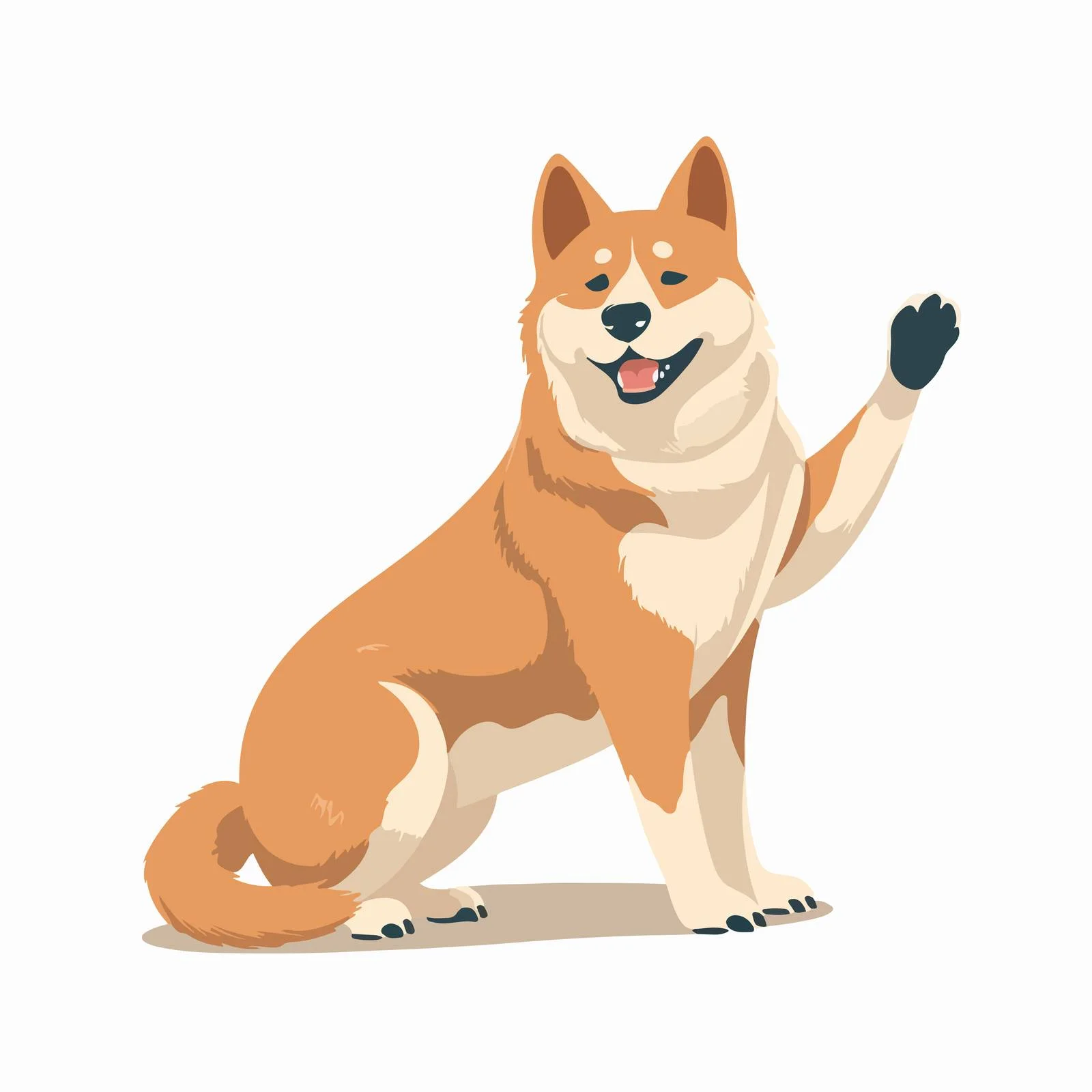 Akita Inu Performs Paw Command Obedience — free download from Dotvec