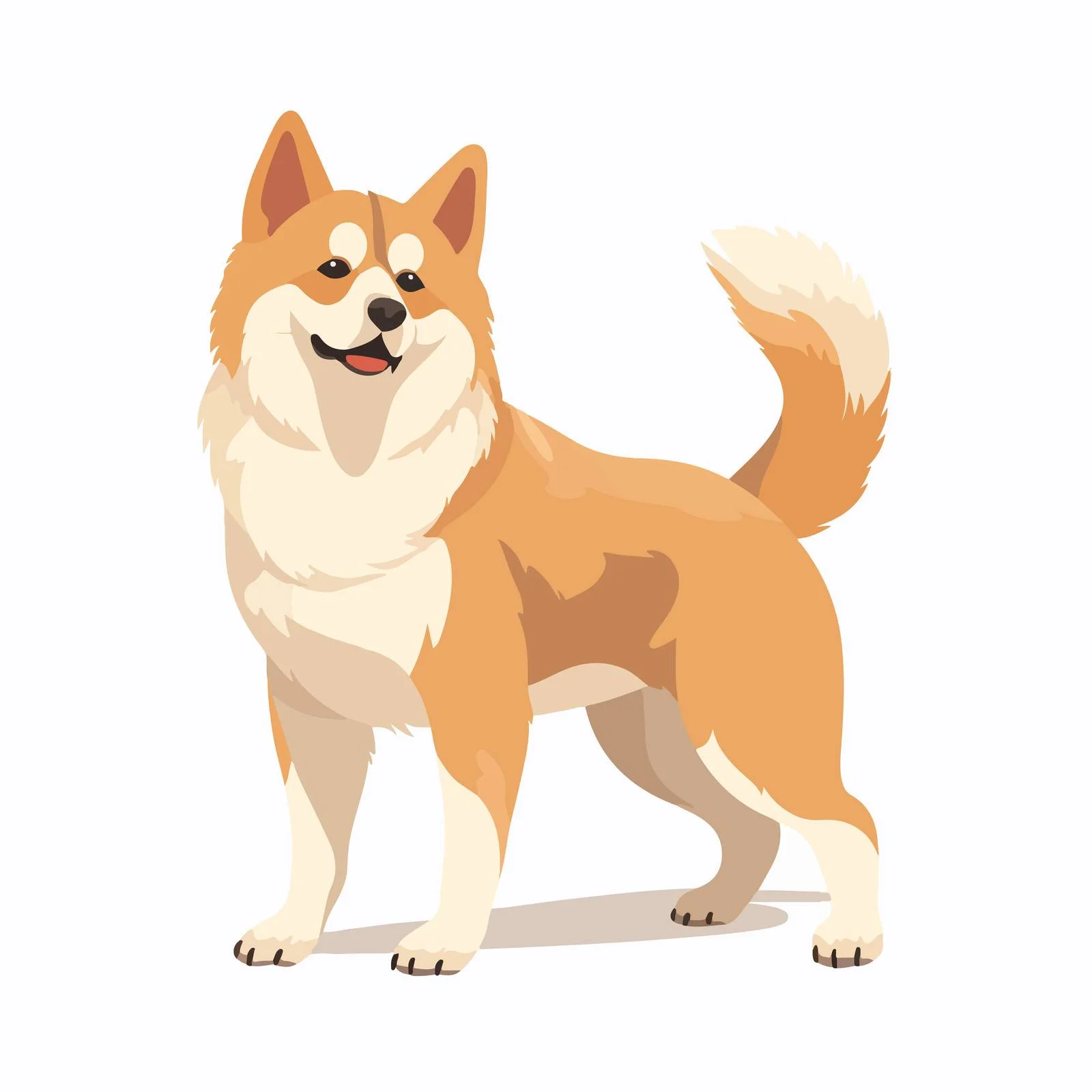 Compliant Akita Inu Performing Paw Trick — free download from Dotvec