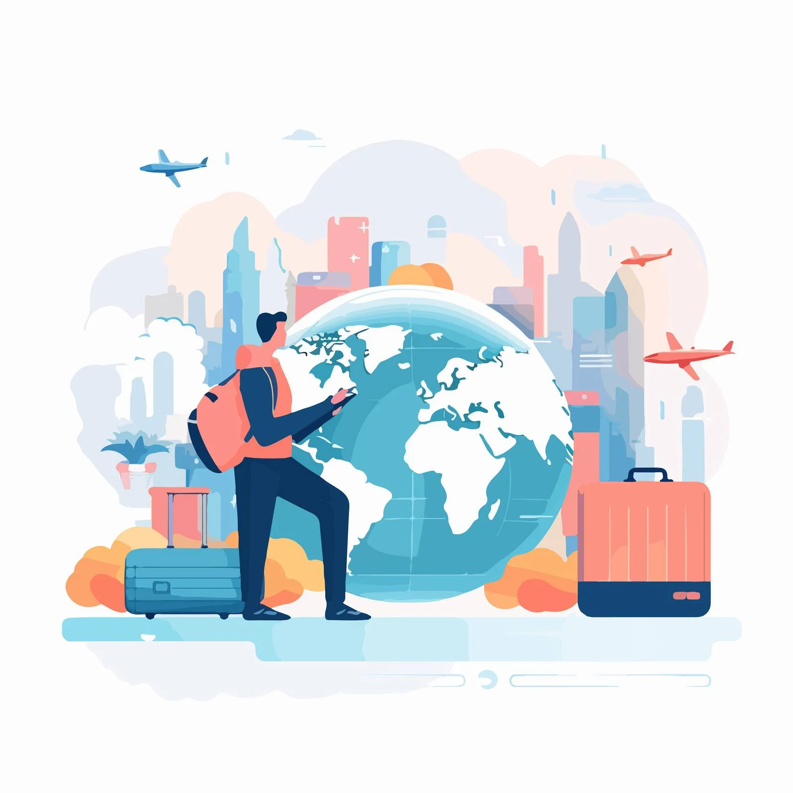 Exploring Travel Services in Abstract Form — free download from Dotvec