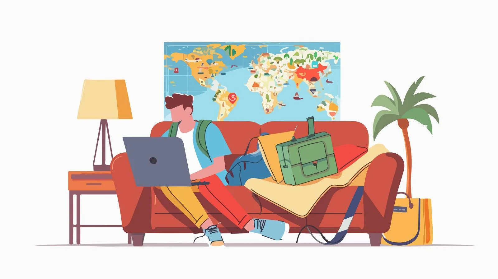 Travelers Booking Hotels Online — free download from Dotvec