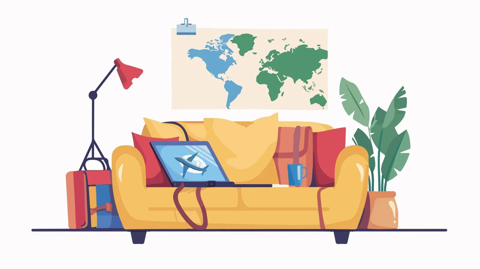 Travel Trip Planning with Tablet Booking — free download from Dotvec