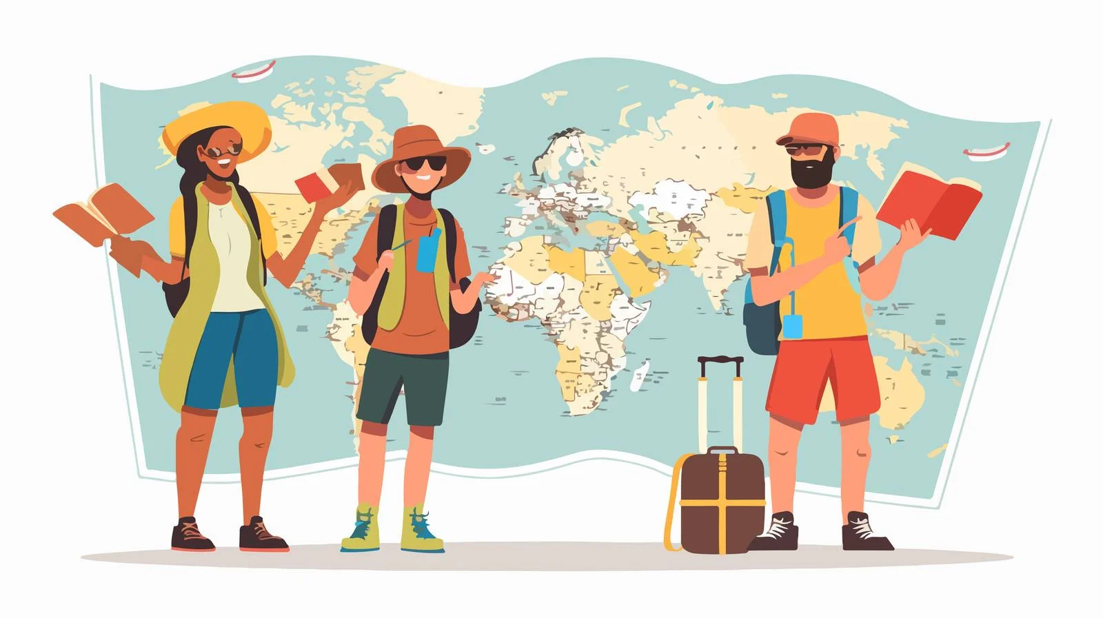 Travel Planning Map — free download from Dotvec