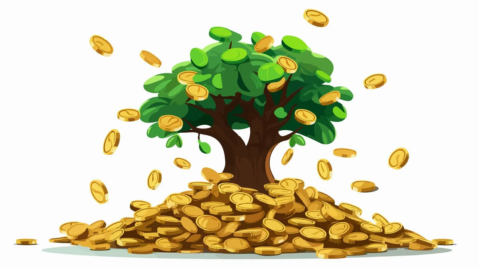 Growing Business Investment with Tree Dollar Coins — free download from Dotvec