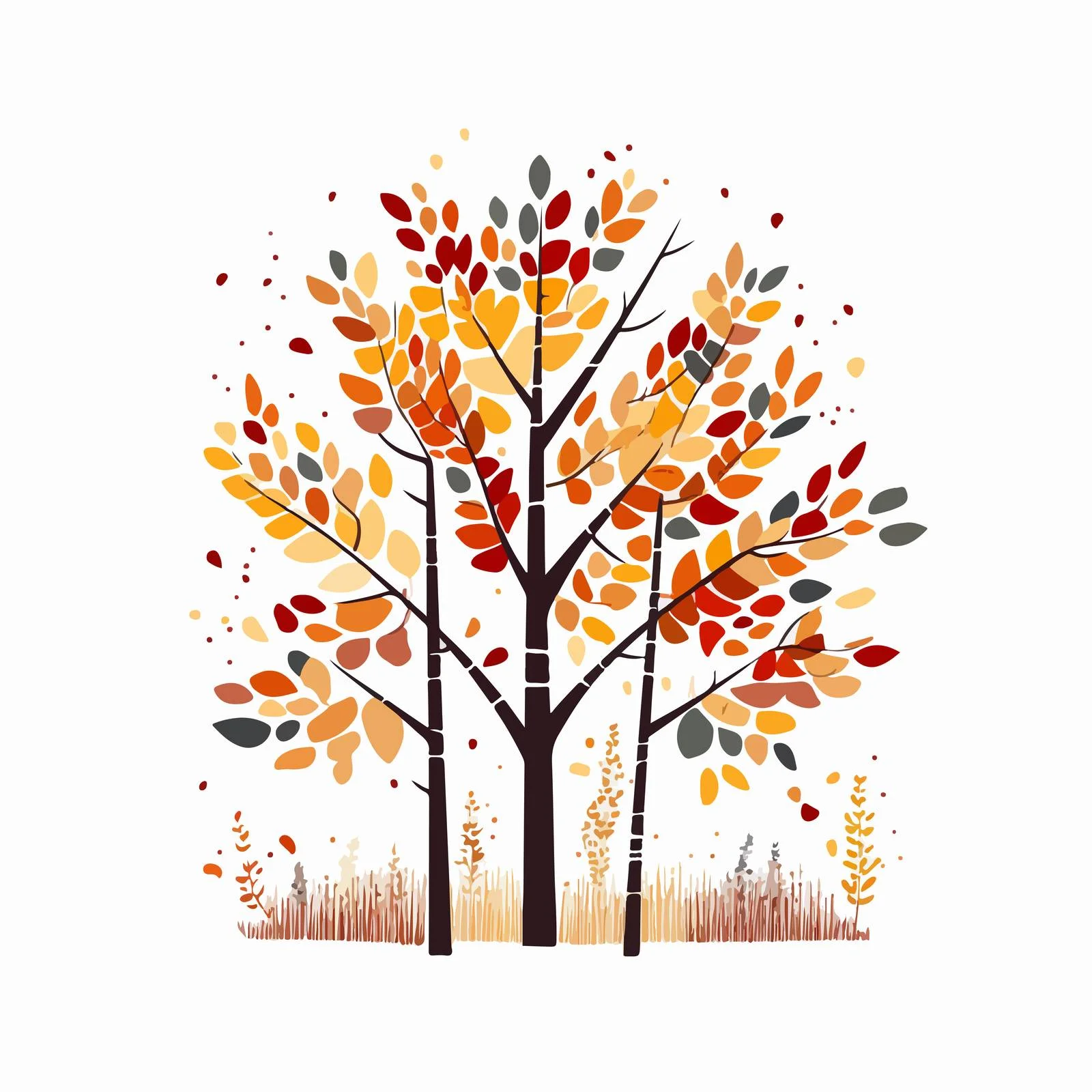 Majestic Autumn Forest Tree Foliage Crown — free download from Dotvec