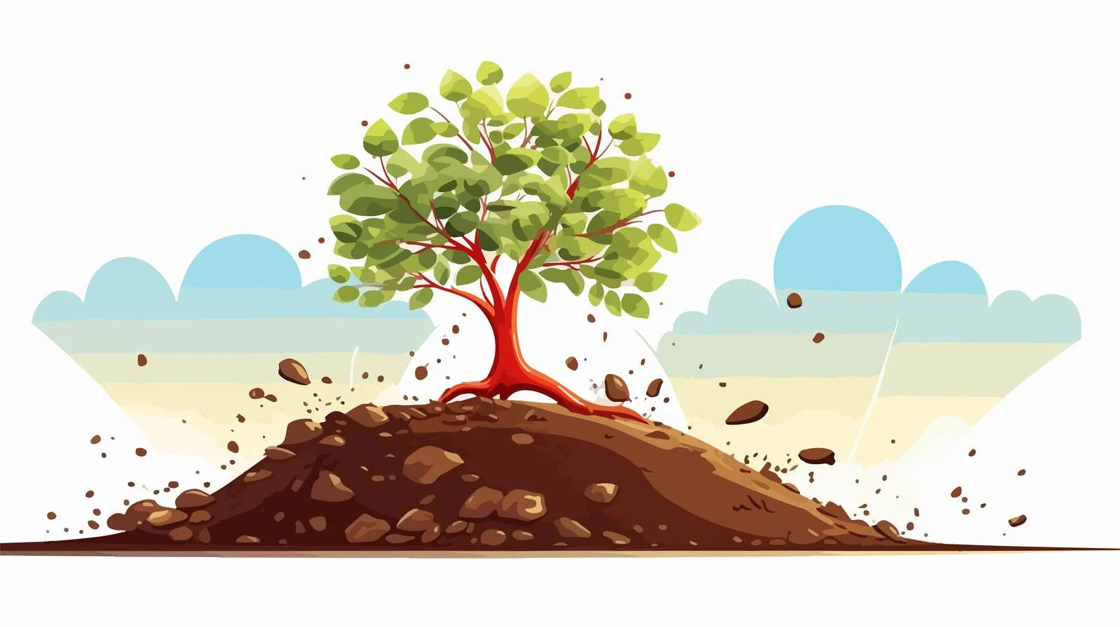 Tree Growth: Planting Sprouted Tree — free download from Dotvec