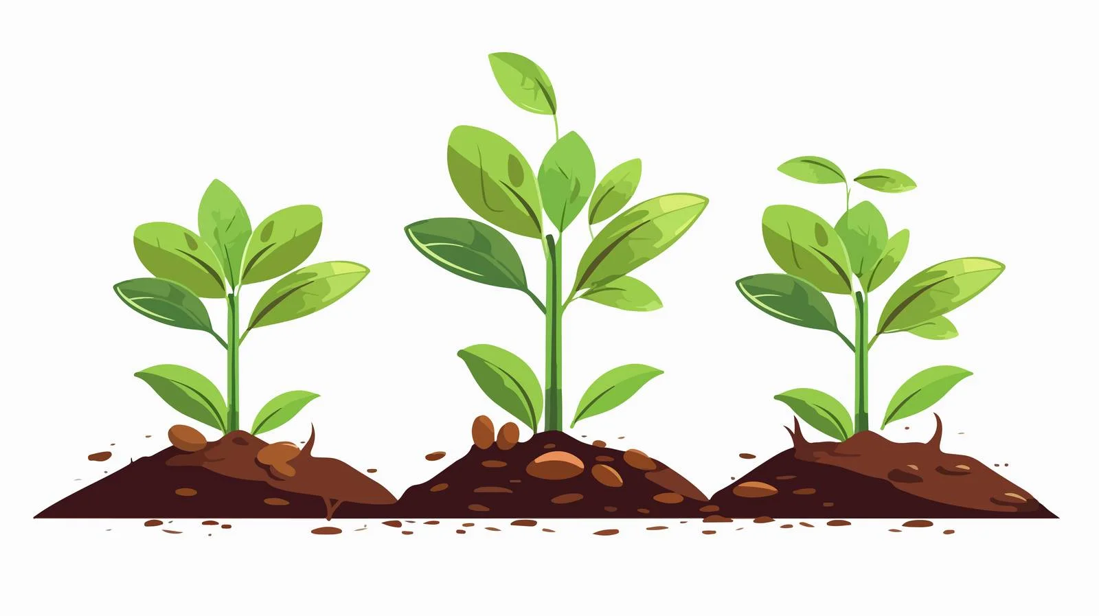 Tree Growth from Seeds Planting Process — free download from Dotvec