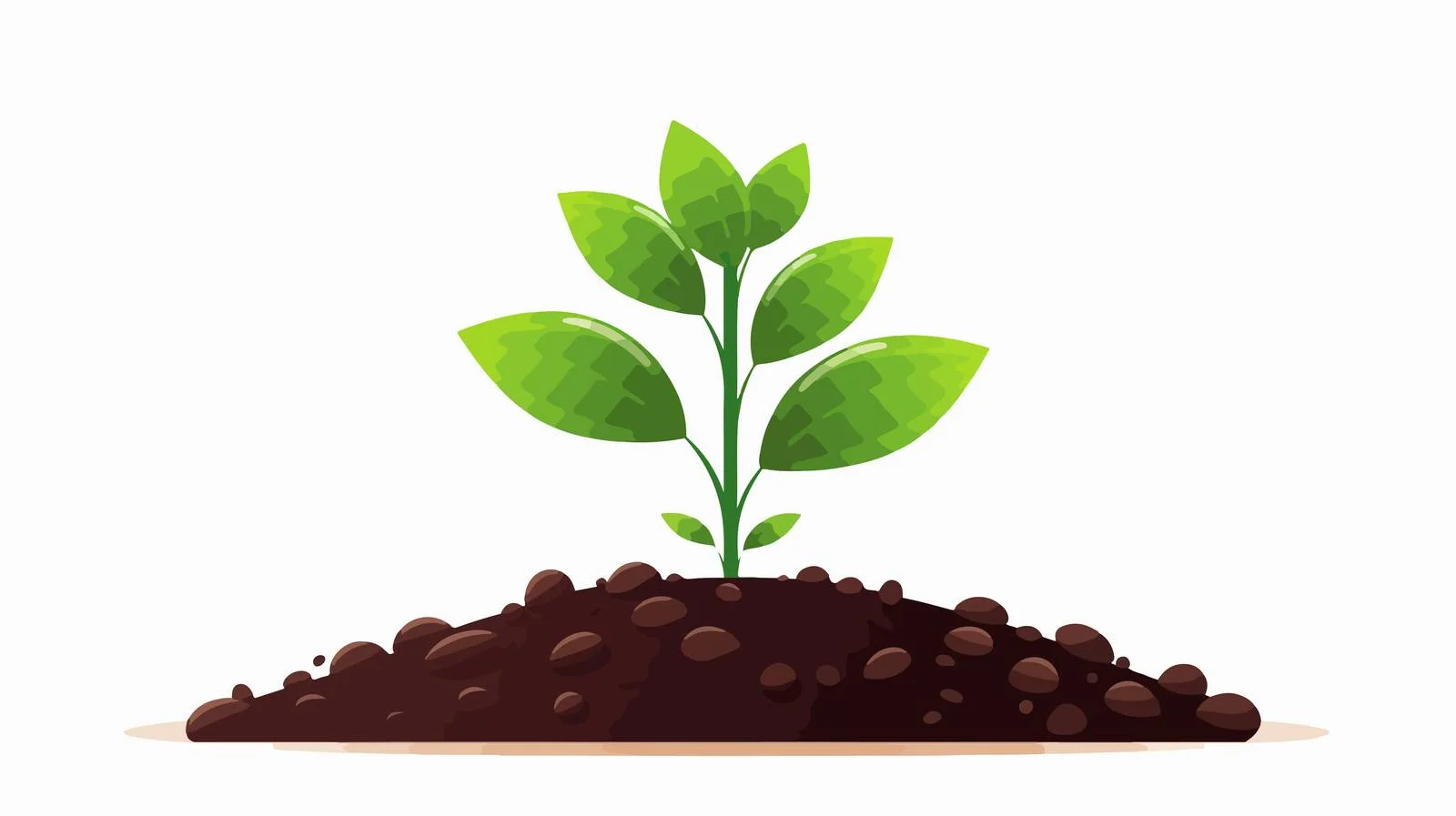 Seedling Growth Conceptual Illustration — free download from Dotvec