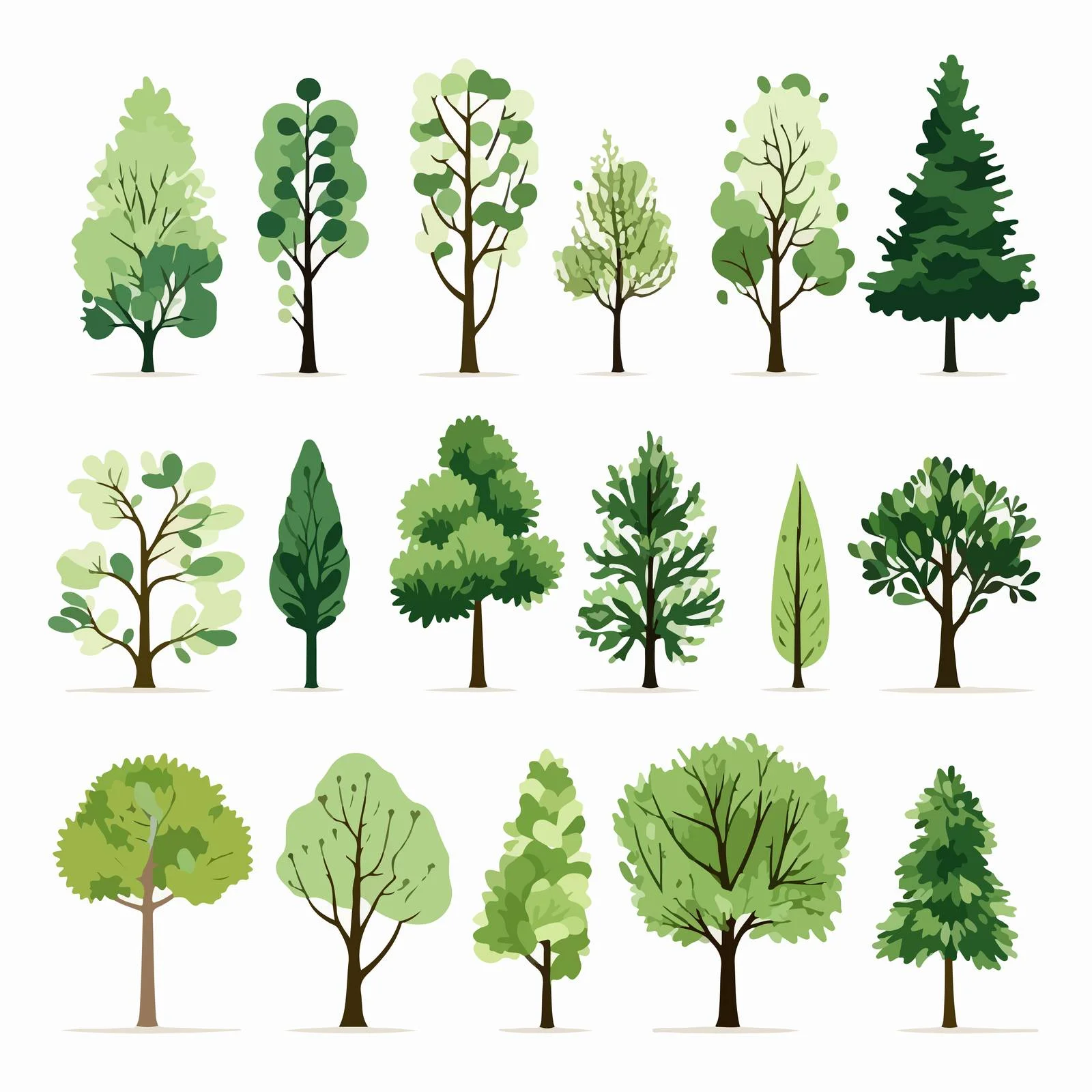 Contemporary Forest Flora Depiction in Art — free download from Dotvec