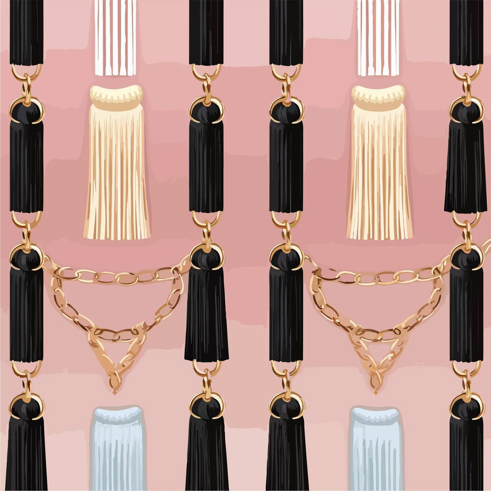 Fashionable Leather Chain Belts Seamless Design — free download from Dotvec