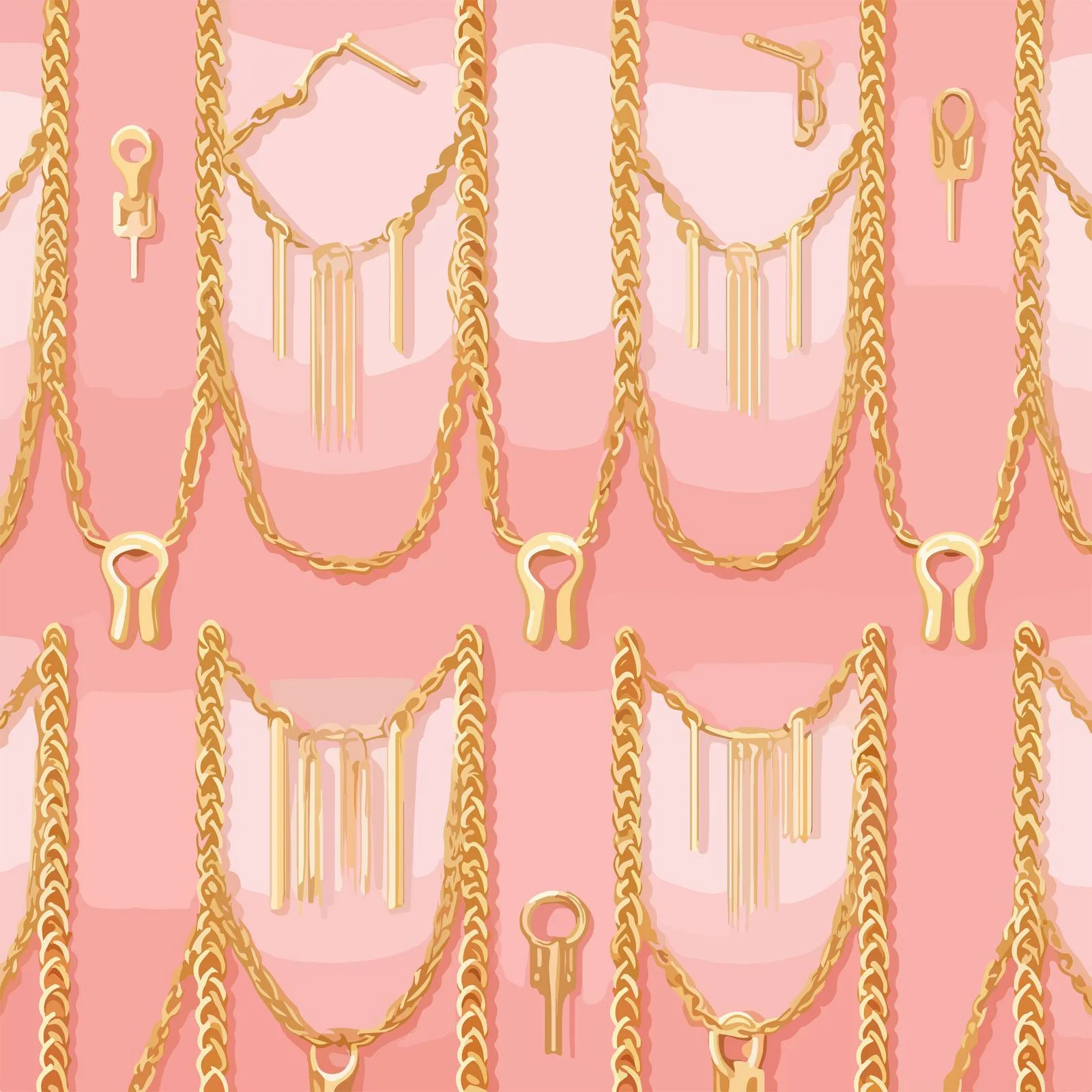 Chic Leather Chain Belt Seamless Design — free download from Dotvec