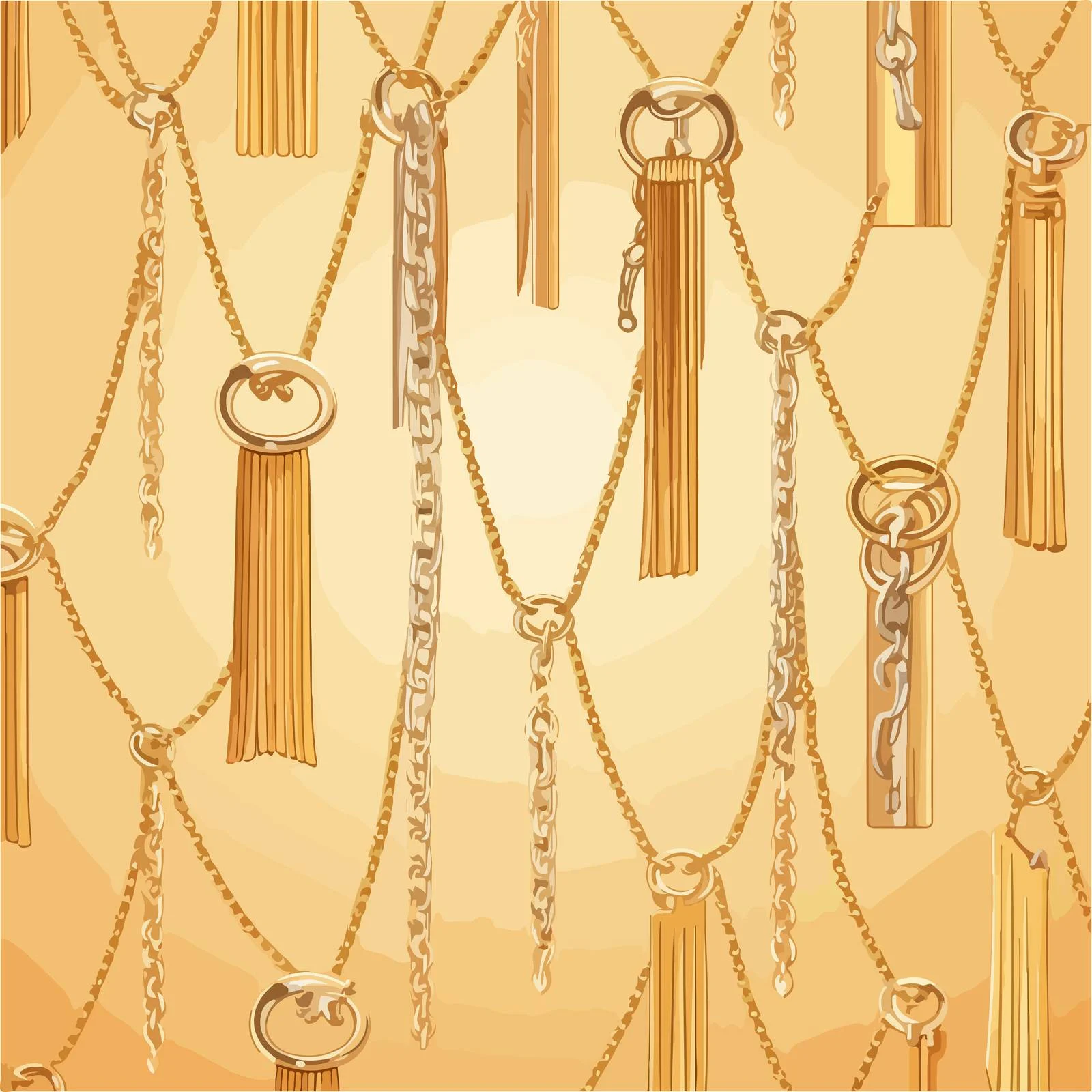 Fashionable Leather Chain Belts Seamless Design — free download from Dotvec