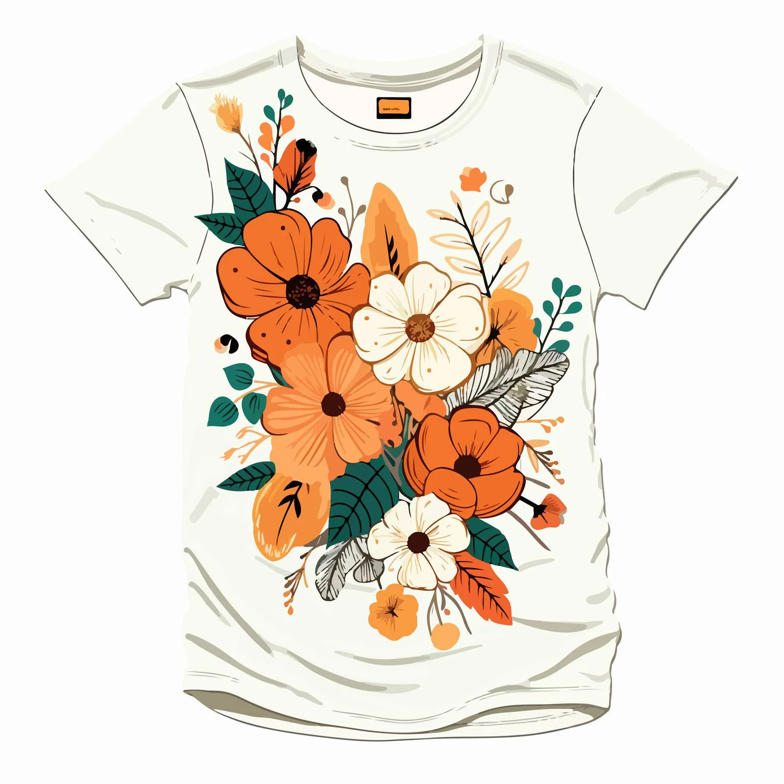 Chic Handmade Flower Embroidered Fashion Ensemble — free download from Dotvec