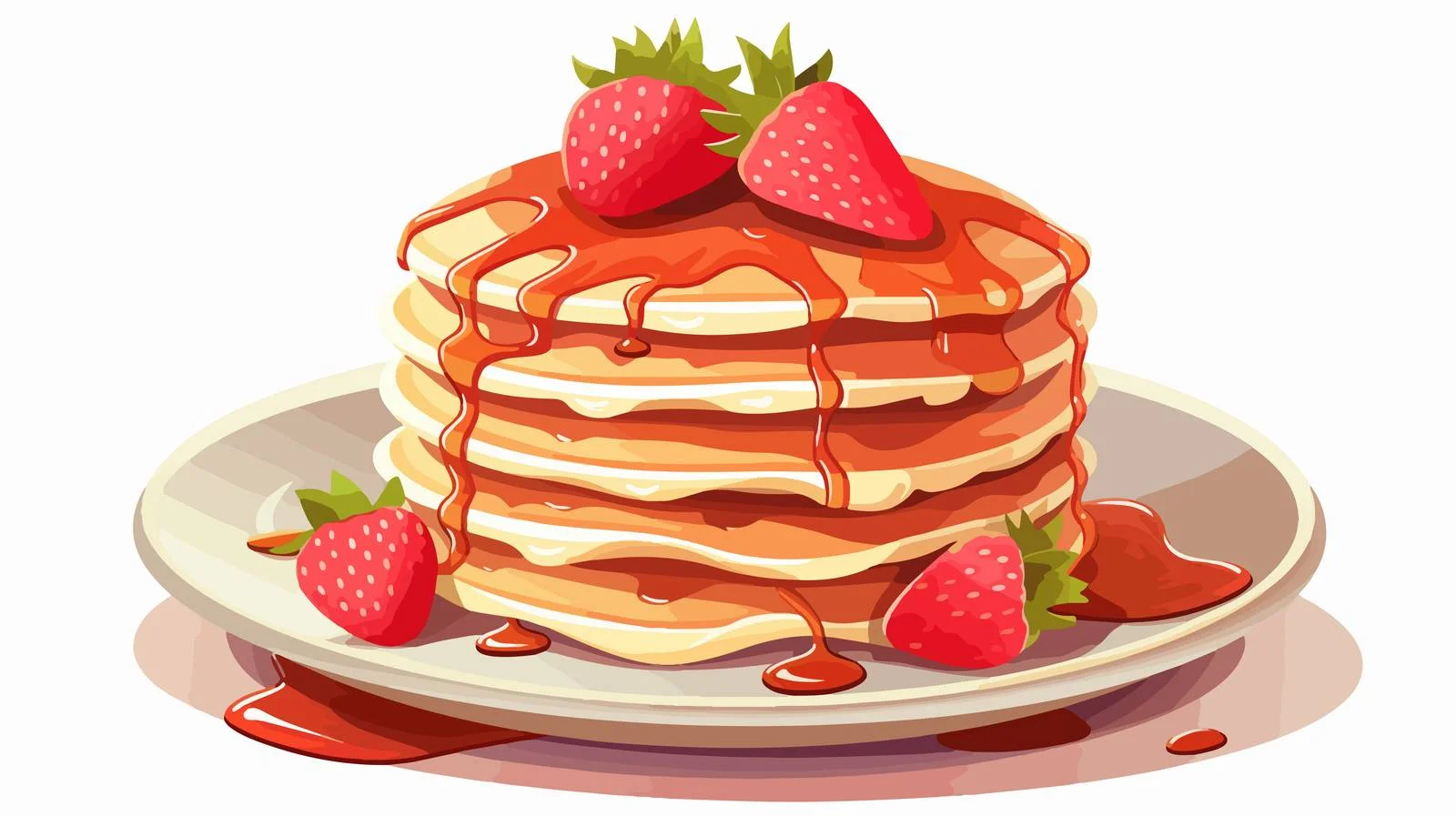 Trendy Pancake Cereal Heap — free download from Dotvec