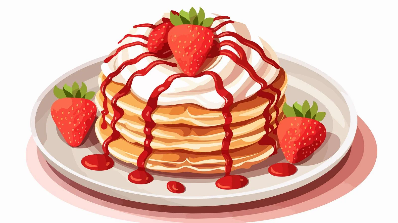 Trendy Pancake Cereal Heap — free download from Dotvec