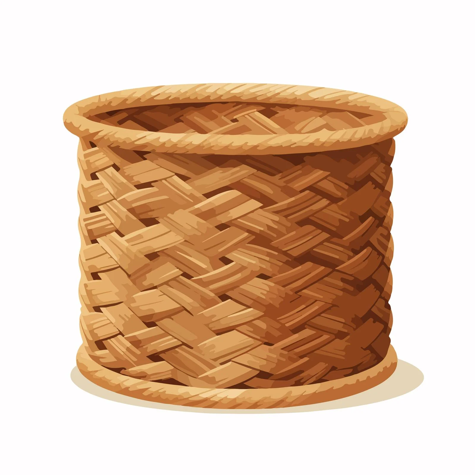 Chic Jute Basket for Stylish Storage — free download from Dotvec