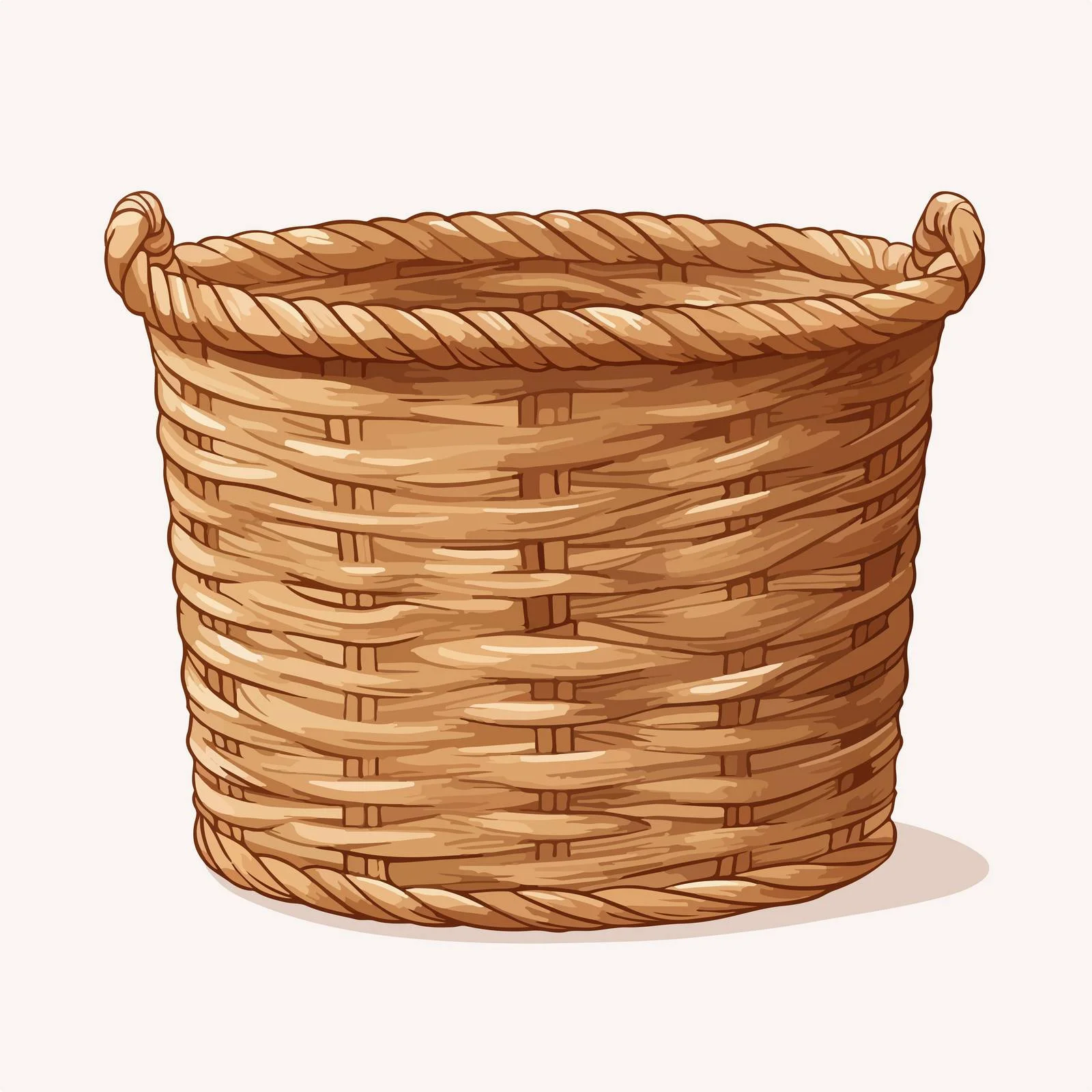 Chic Jute Basket for Stylish Storage — free download from Dotvec