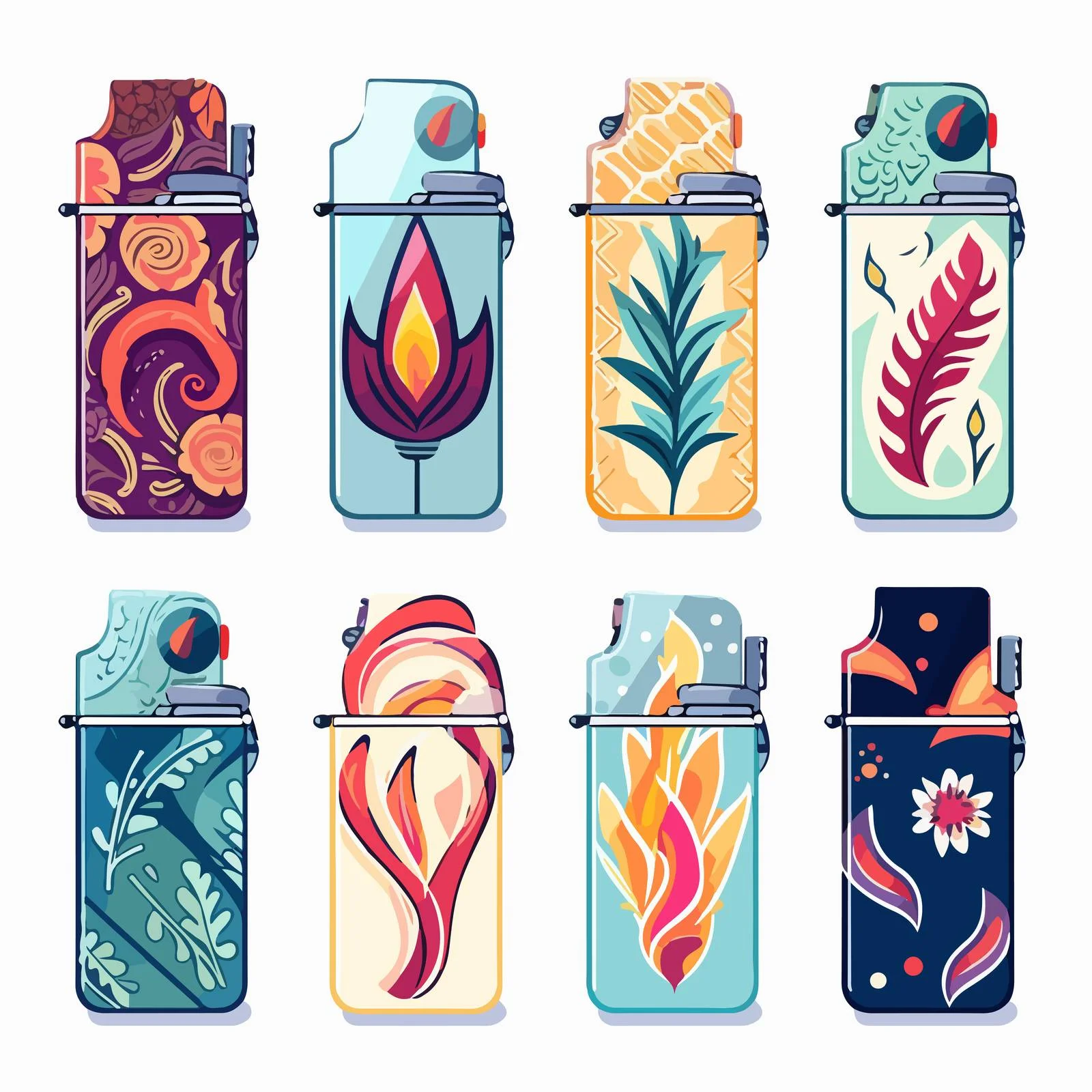 Sleek Lighter Collection for Smokers — free download from Dotvec