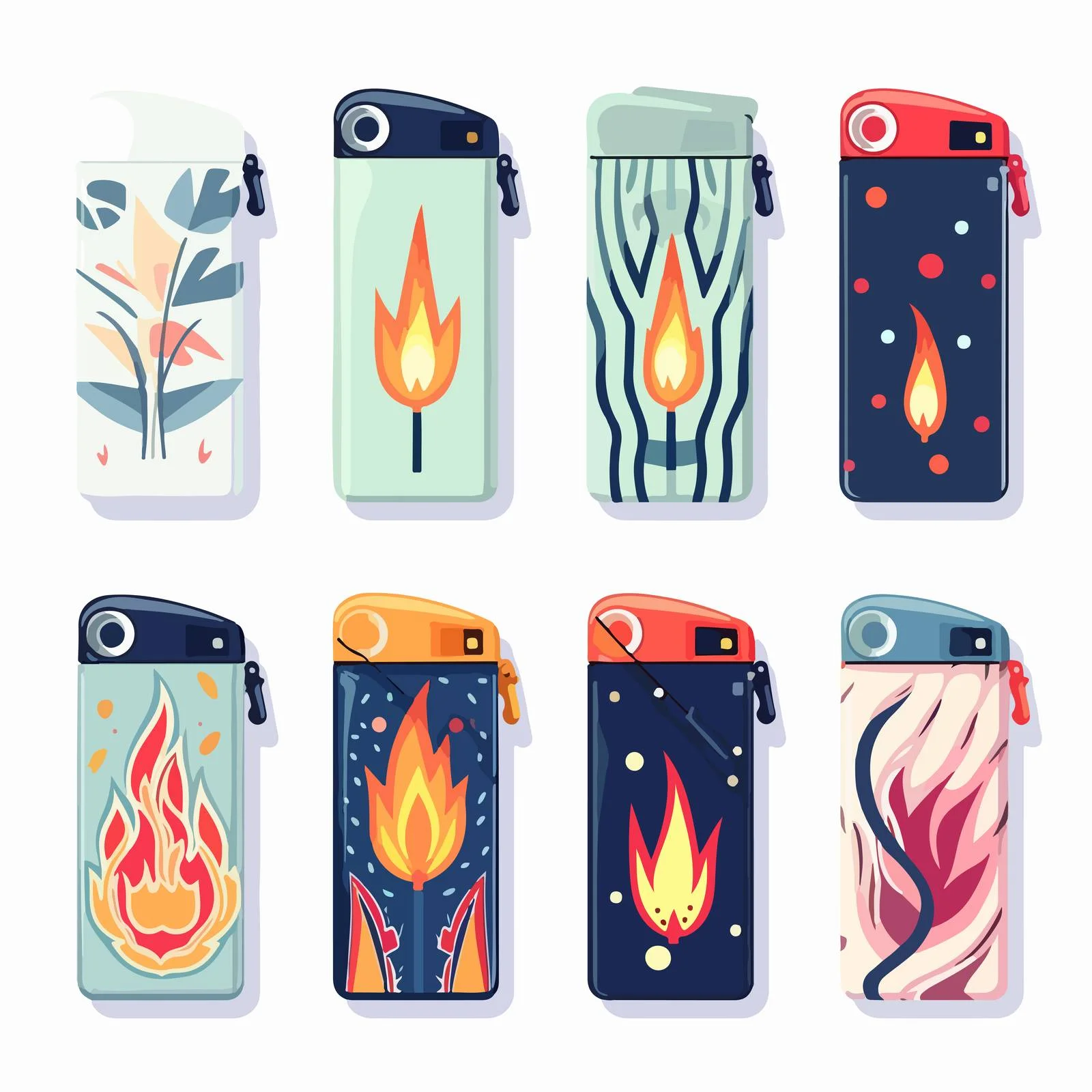 Sleek Lighter Collection for Cigarette Lighting — free download from Dotvec