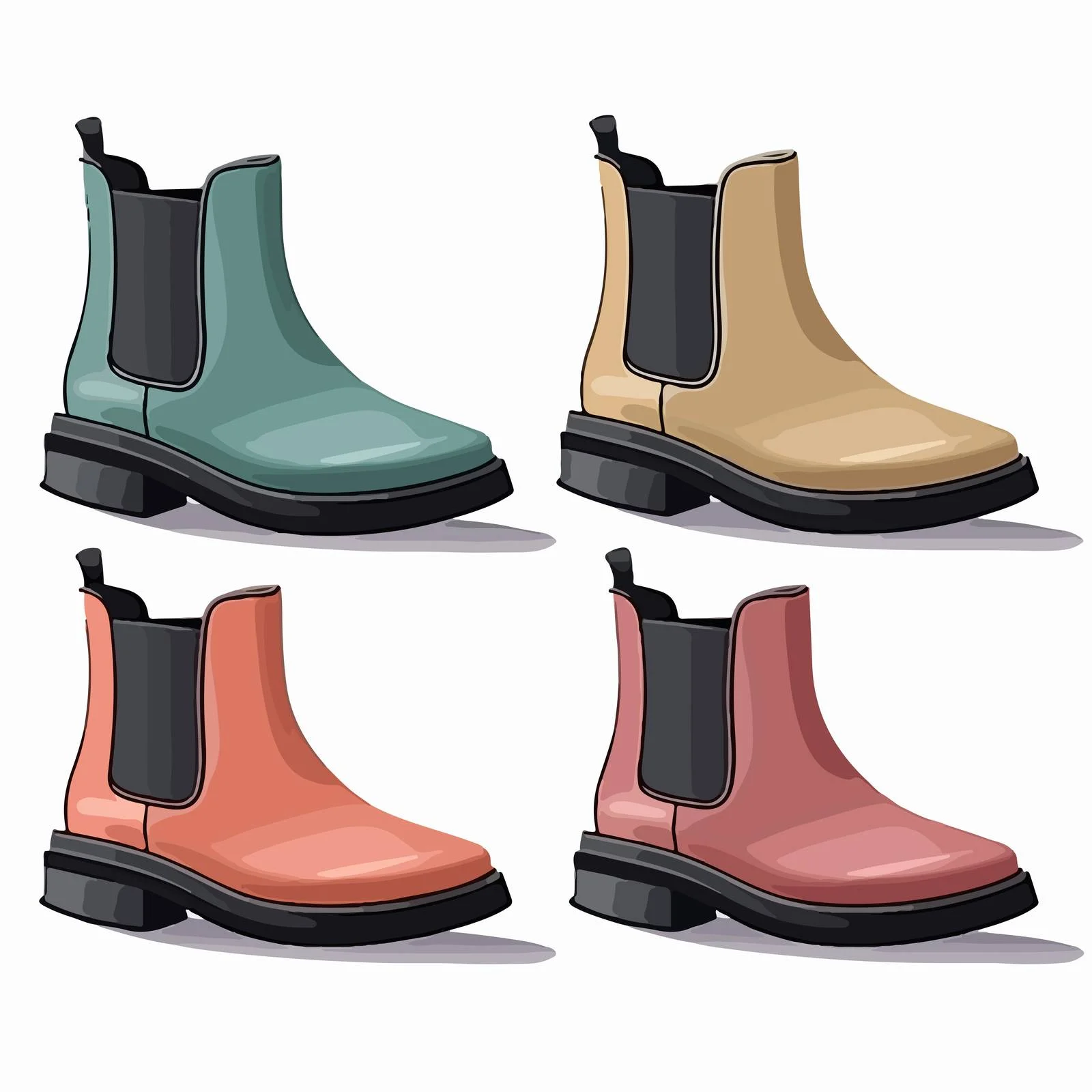 Chic Women's Ankle Chelsea Boots Style — free download from Dotvec