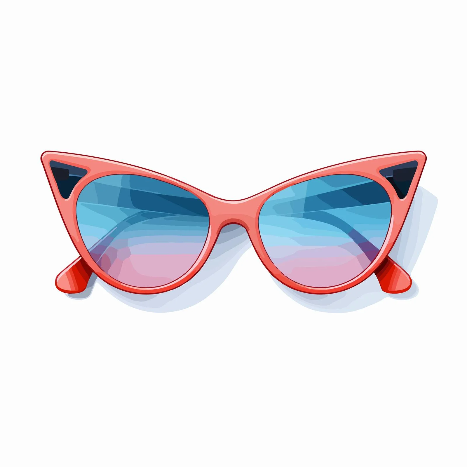 Chic Triangle Cat Eyes Sunglasses Retro — free download from Dotvec