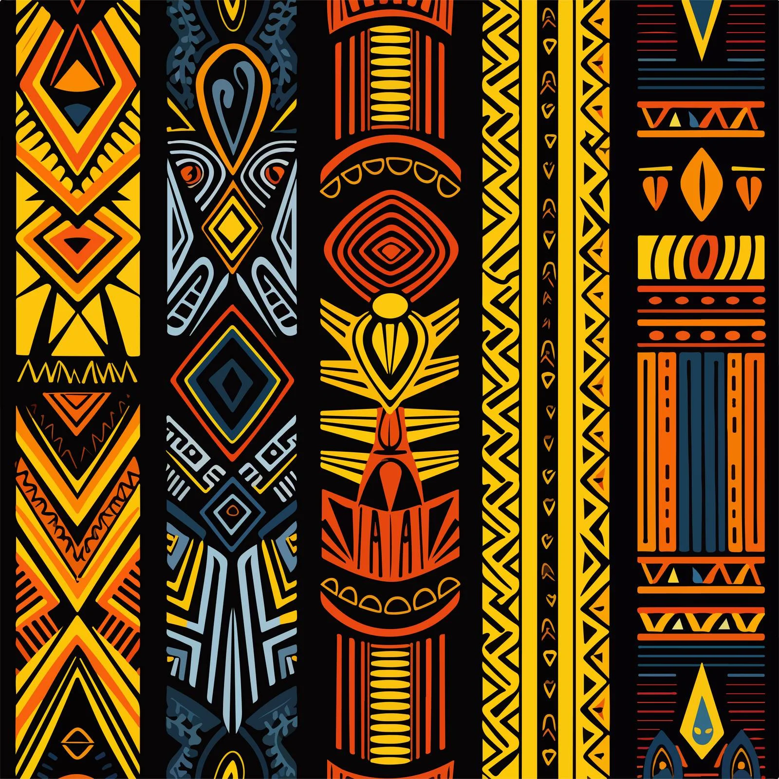 Intricate Tribal Patterns Mix. Seamless African-Indian Design — free download from Dotvec