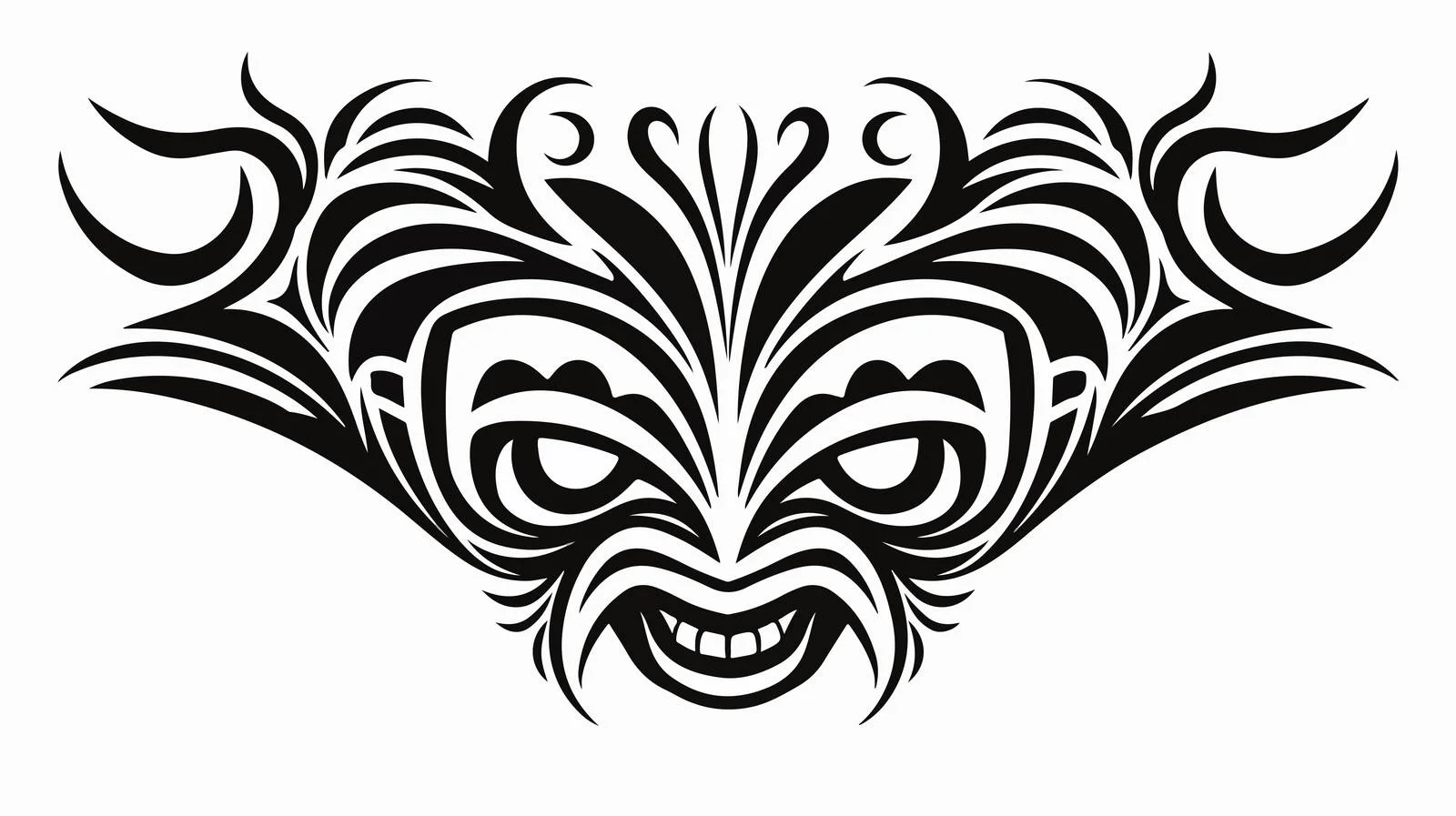 Tribal Tattoo Design Cartoon Vector Illustration — free download from Dotvec