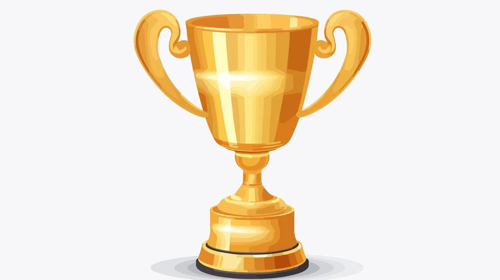 Golden Achievement Trophy Icon – free honour image from Dotvec