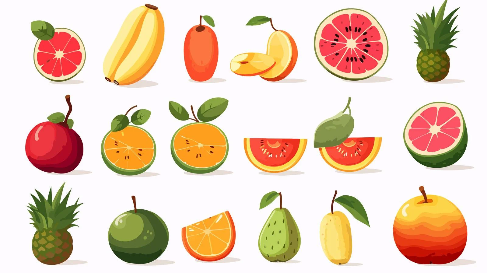 Nutrient-Rich Tropical Fruit Illustration — free download from Dotvec