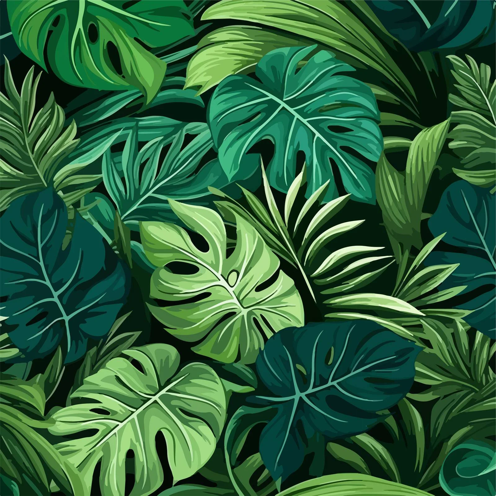 Exotic foliage assorted patterns seamless design — free download from Dotvec