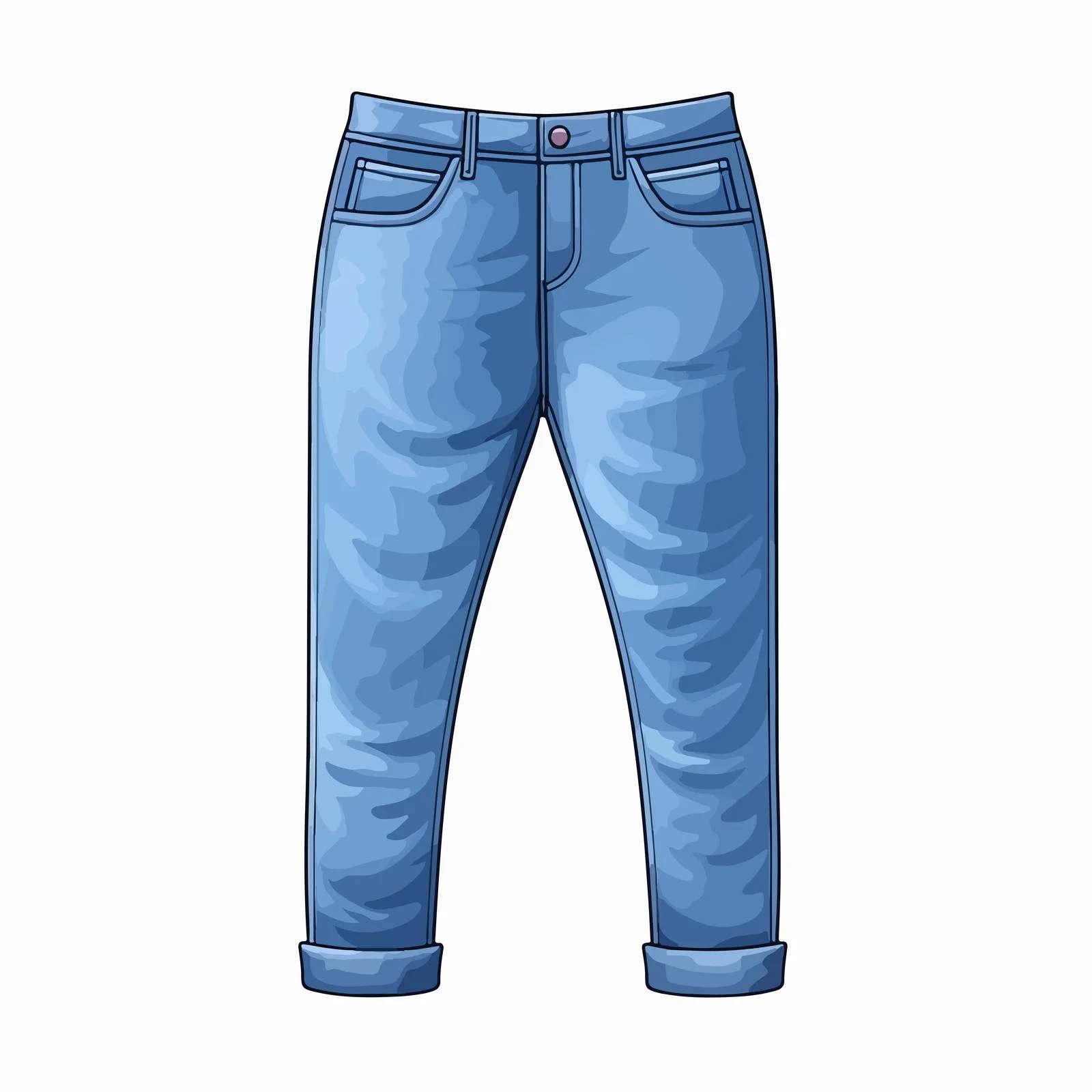 Blue Denim Fashion Women Jeans Trousers — free download from Dotvec