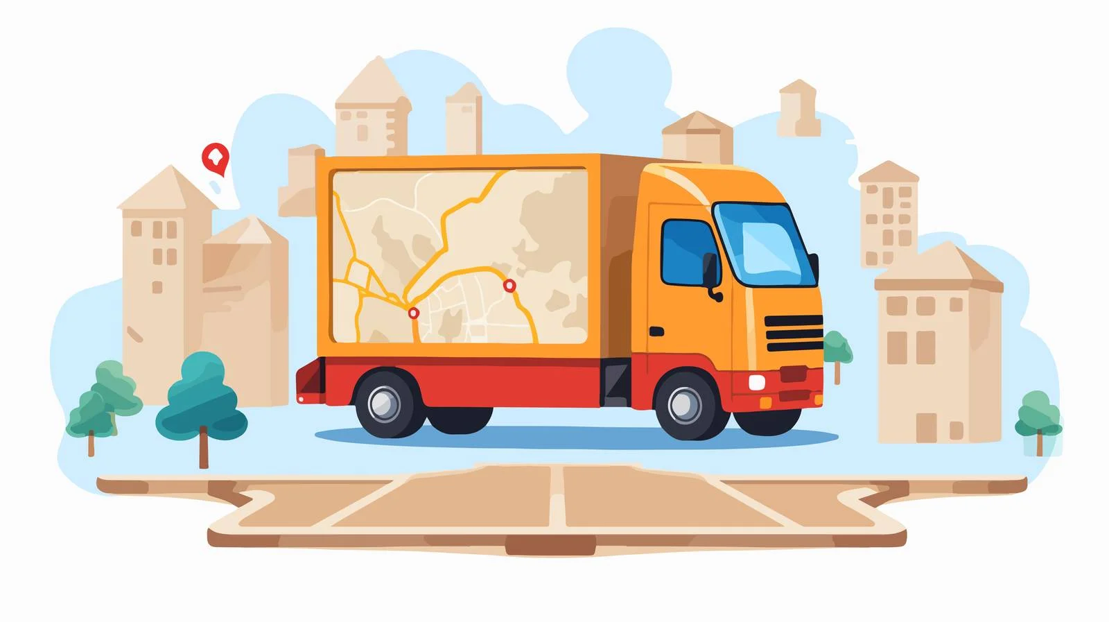 Truck Delivery Services — free download from Dotvec