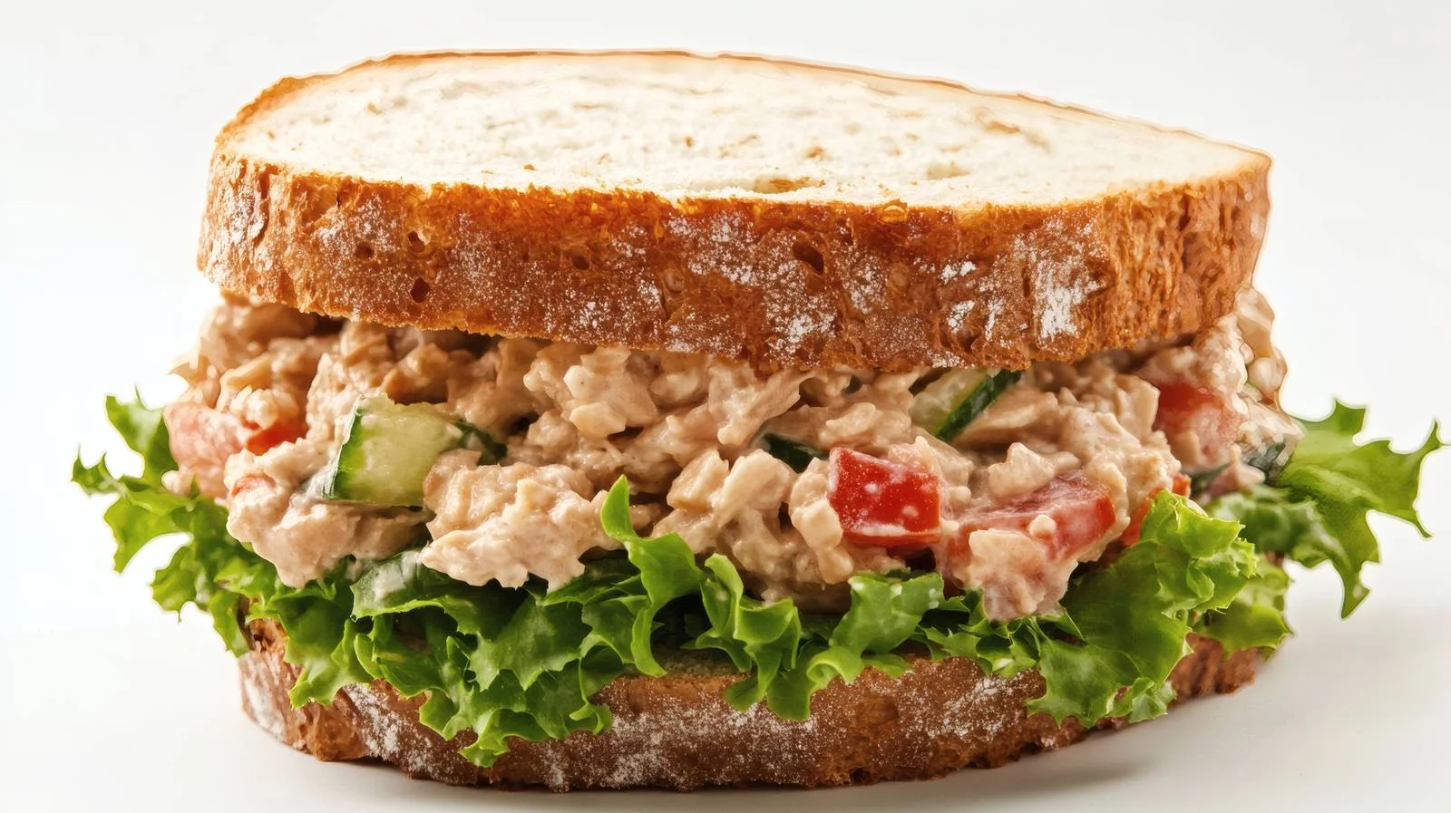 Delicious Tuna Salad Sandwich on White — free download from Dotvec