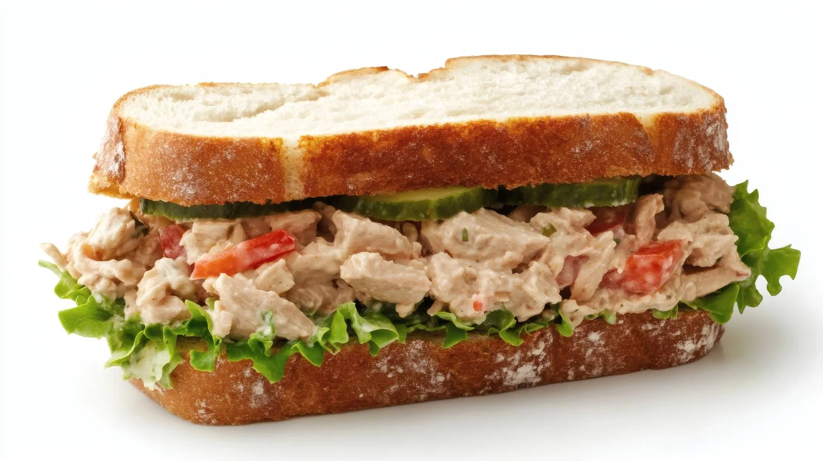 Delicious Tuna Salad Sandwich on White — free download from Dotvec