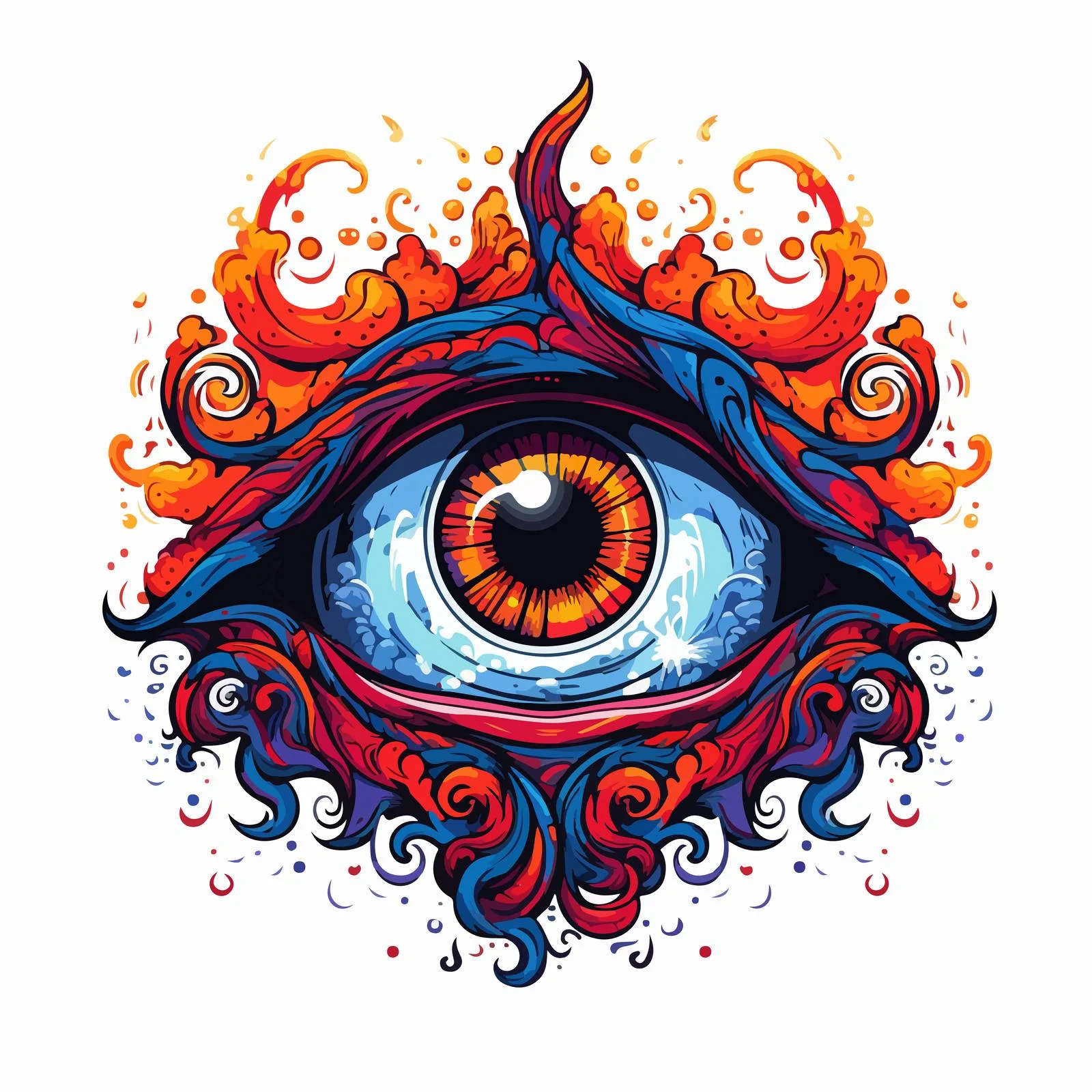 Divine gaze from celestial skies with stars — free download from Dotvec