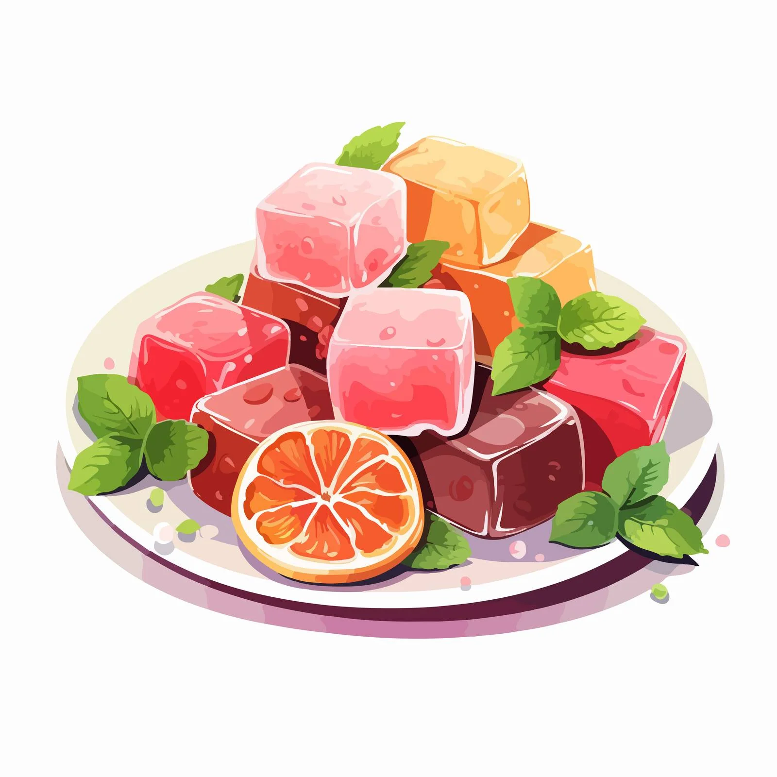 Exquisite Turkish Delight Lokum Confection Image — free download from Dotvec