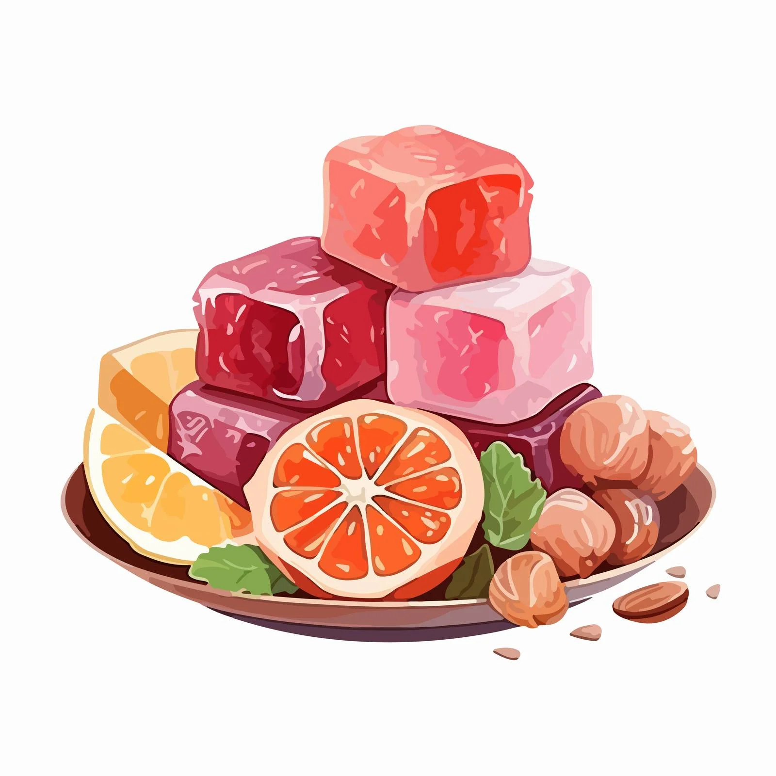Exquisite Turkish Delight Lokum Confectionery — free download from Dotvec