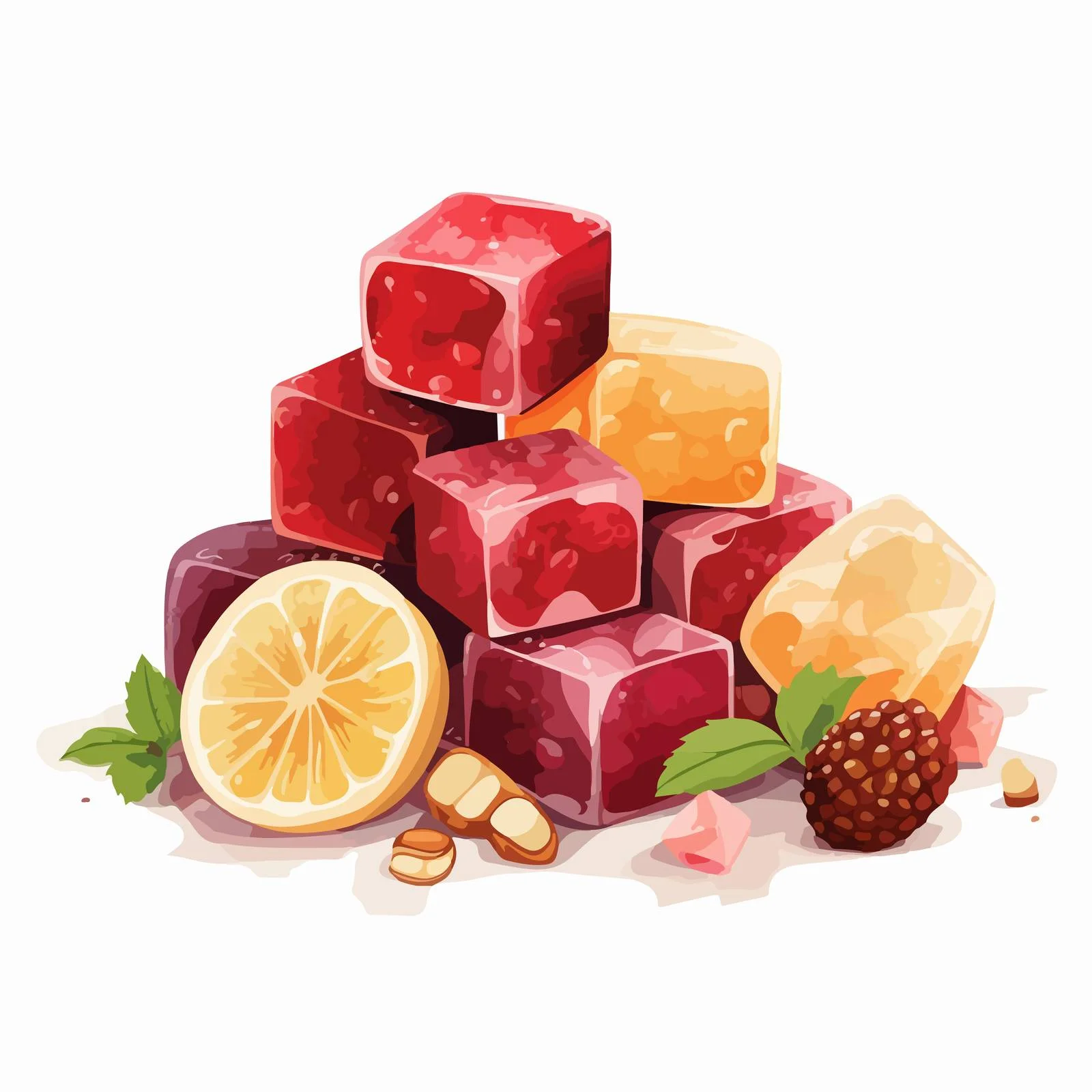 Exquisite Turkish Delight Lokum Confectionery Display — free download from Dotvec