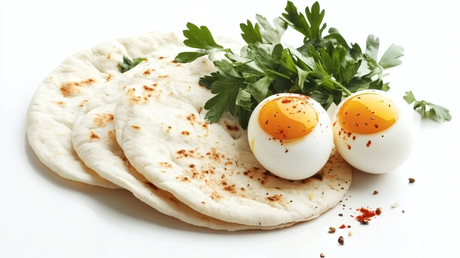 Traditional Turkish Eggs Cilbir with Pita – free cilbir image from Dotvec