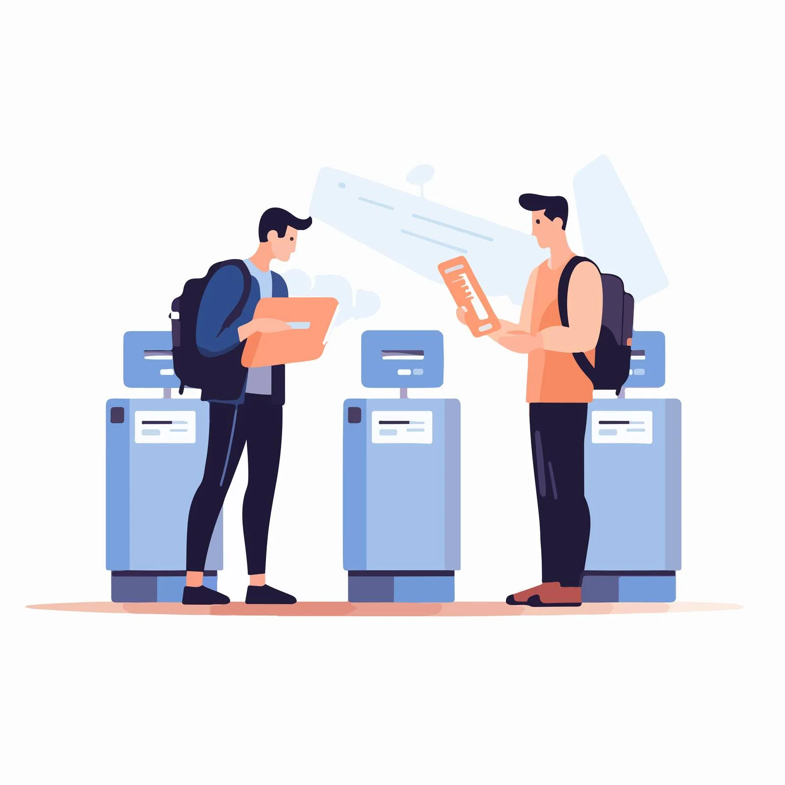 Hand holding two flight boarding passes — free download from Dotvec